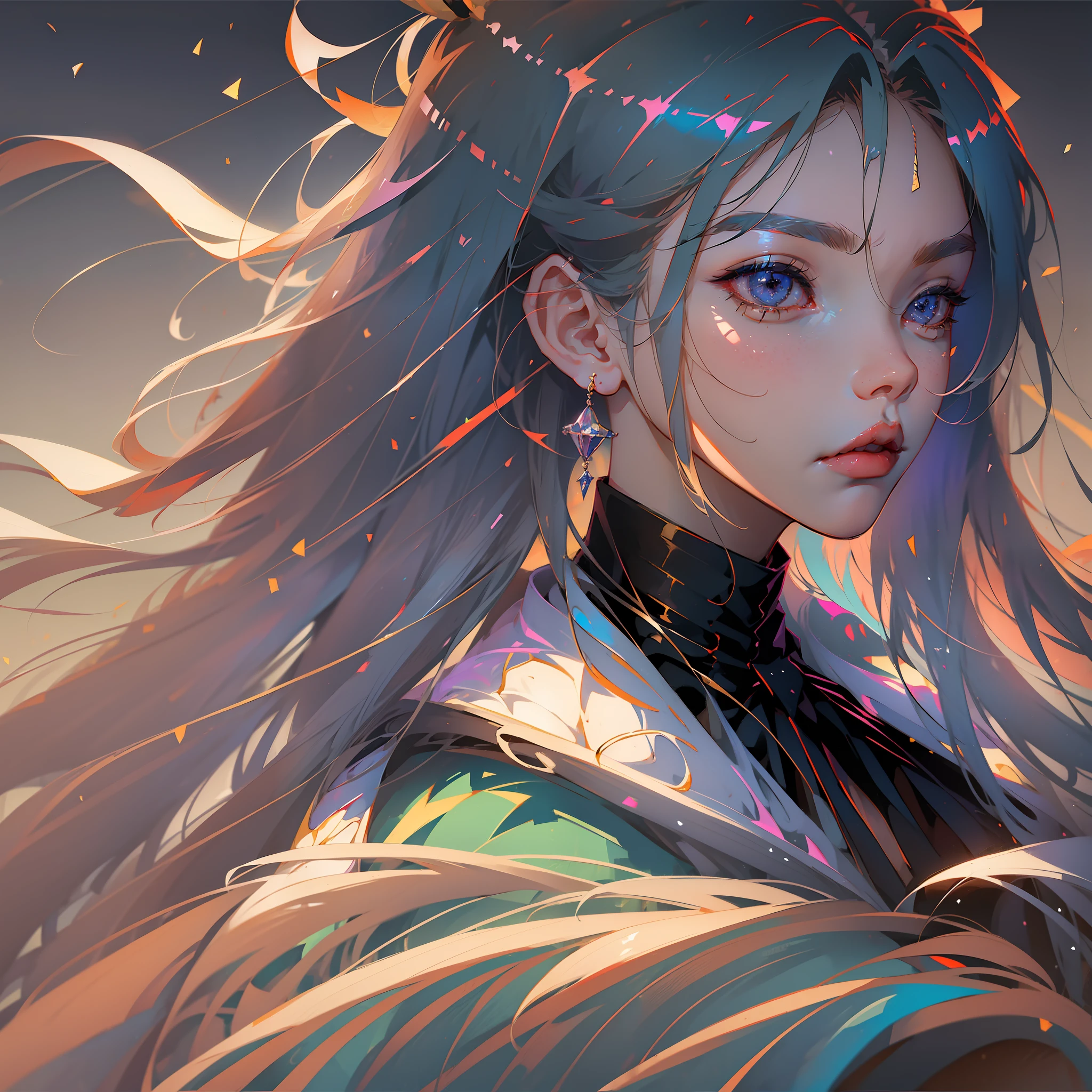 anime girl with long hair and a tie looking down, delicate androgynous prince, profile of anime girl, xqc, beautiful androgynous prince, from girls frontline, detailed portrait of anime girl, anime girl portrait profile, beautiful anime portrait, johan liebert mixed with alucard, sui ishida art manga, detailed anime soft face --auto --s2