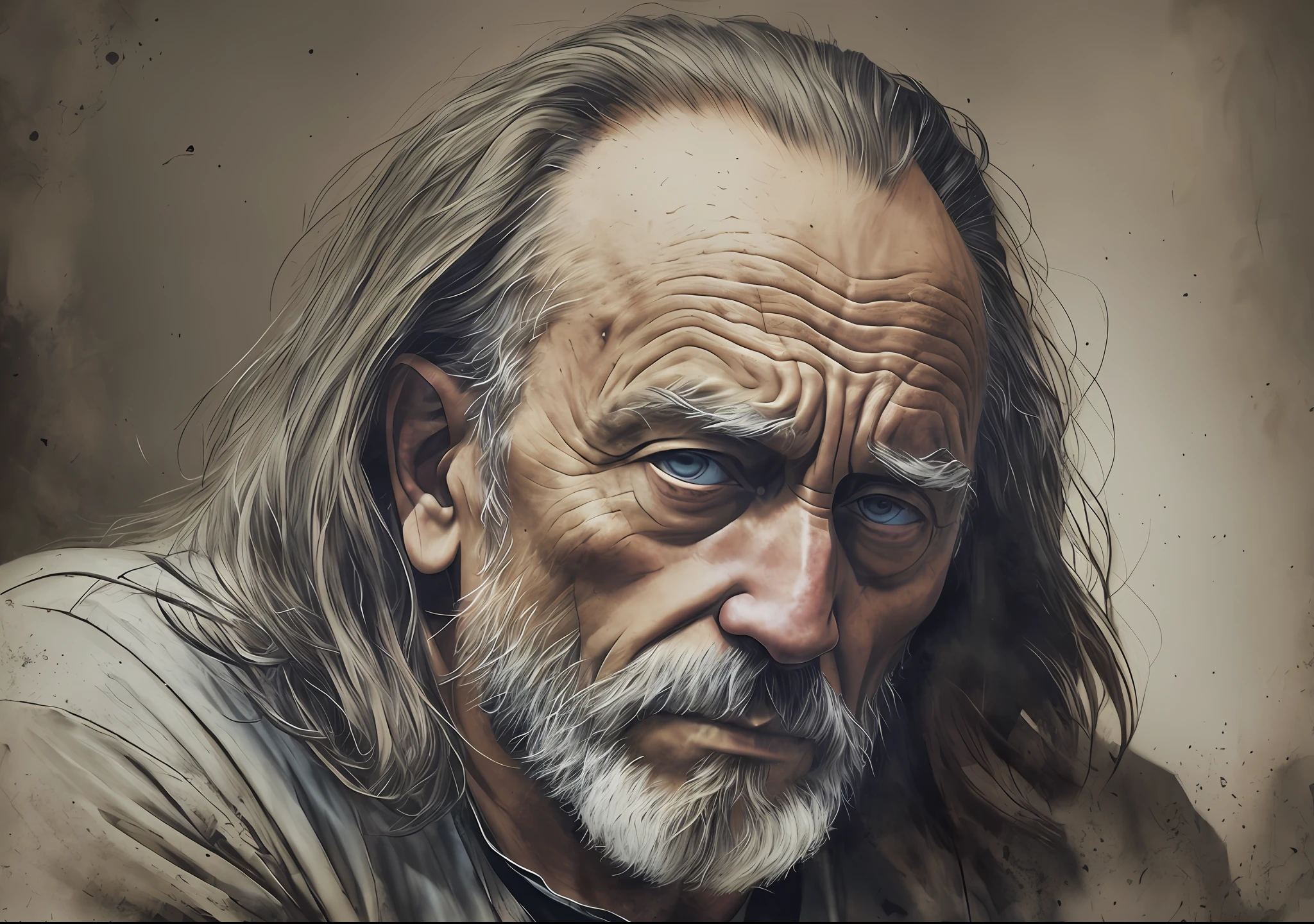 Charles Bukowski dark photo: realistic epic, soft cinematic portrait, adobe lightroom, photographic lab, highly detailed, faded, art by greg rutkowski and artgerm ,neutral colors: 1,2), (hdr: 1,4) , (soft colors:1.2), hyperdetailed, (artstation:1.4), cinematic, warm lights, dramatic light, (intricate details:1.1), complex background, (rutkowski:0.66), (blue and orange:0.4) Charles Bukowski was an American writer and poet known for his raw works and often controversial. He was born on 16 August 1920 in Andernach, --auto --s2