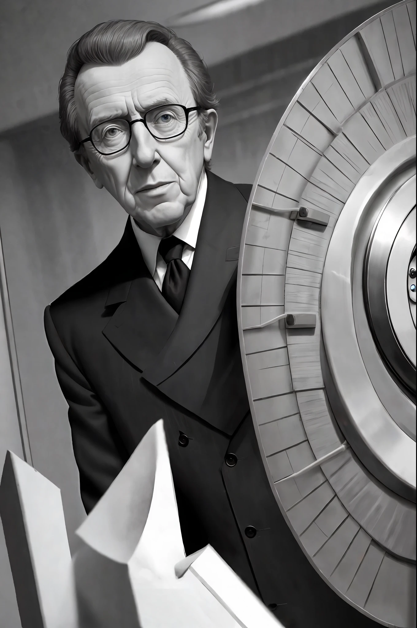 British journalist and television presenter Sir David Frost