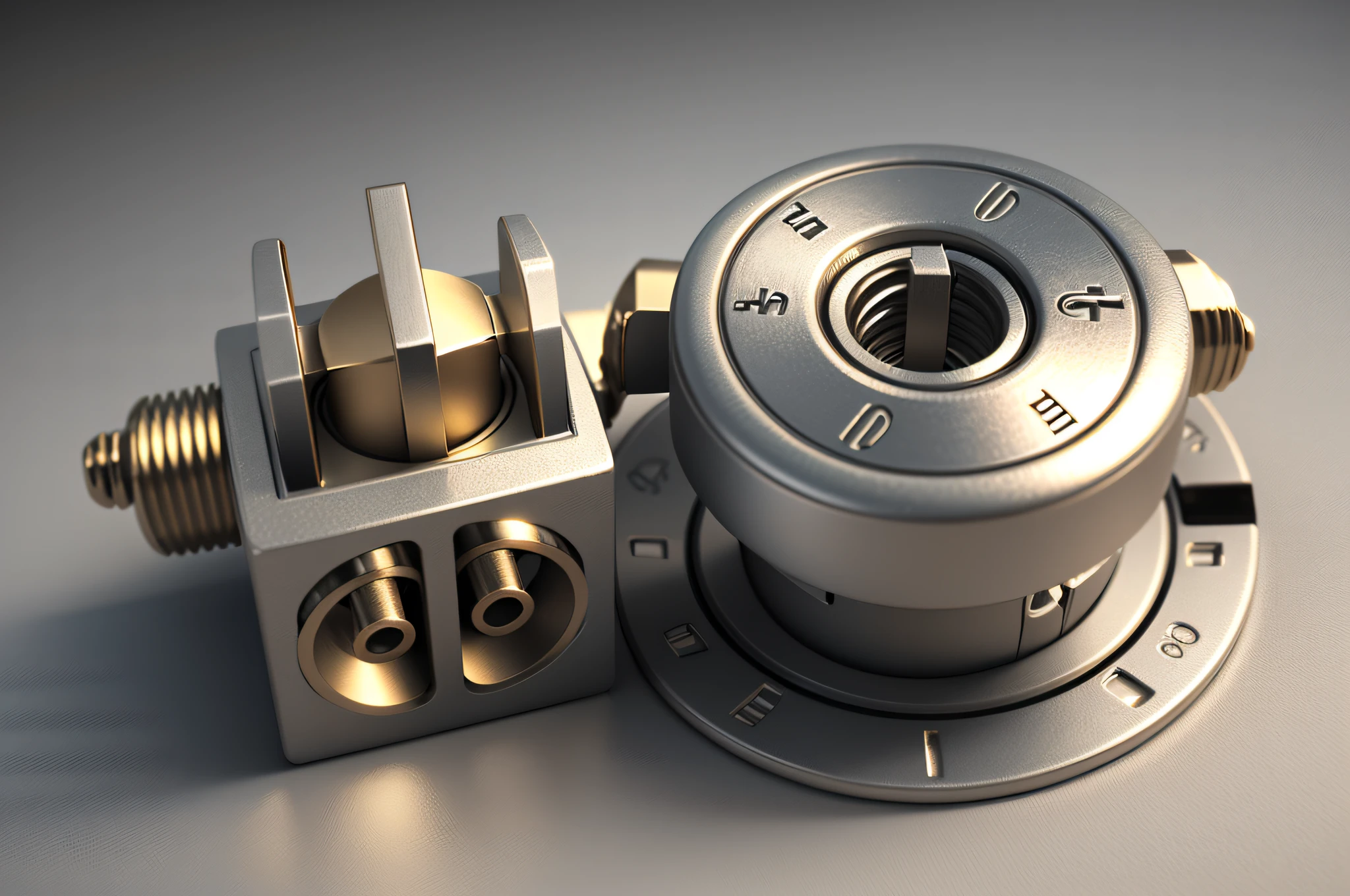 Toggle switch buttons isolated on white background. 3D render. 3D illustration --auto --s2