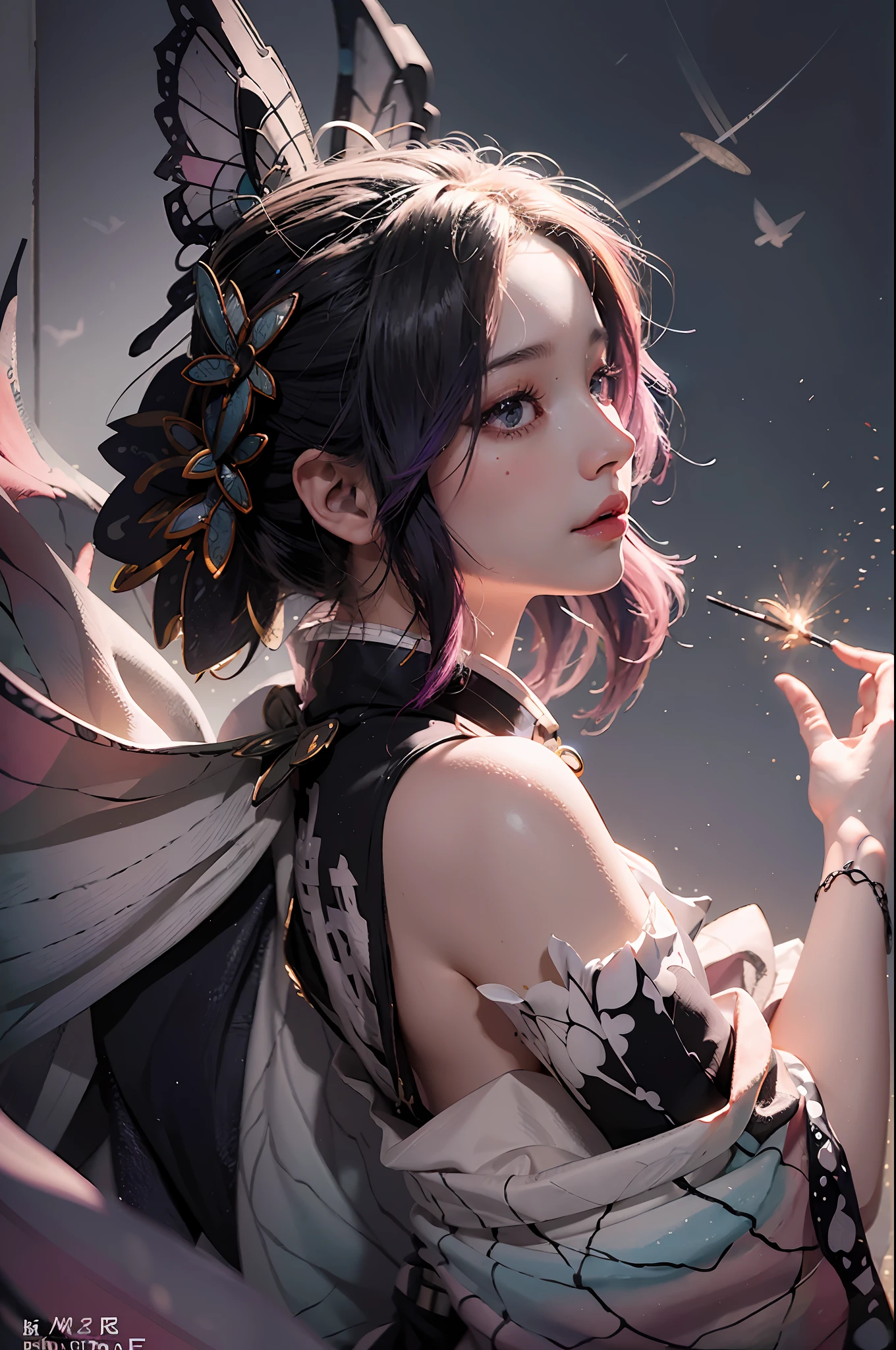 true-to-life visuals, artistically refined,captivating beauty, breathtaking aesthetics, dramatic contrasts, atmospheric depth,official art,high saturation,Intense Coloration,
1girl,solo,
Onmyoji, shikigami summoner, ofuda inscriber, exorcist, yin-yang master, divination