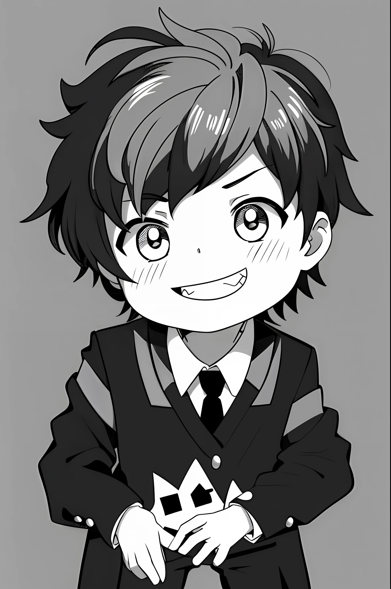 Drawing of a boy in a tie and tie, clean line art, simple line art, line 1 art, clean anime silhouette, line art!!, perfect line art, inspired by Tokei Okumura, line sketch !!, rough line art, inspired by Yunichi Hiratsuka, inspired by Masanobu Okumura, variable line art
