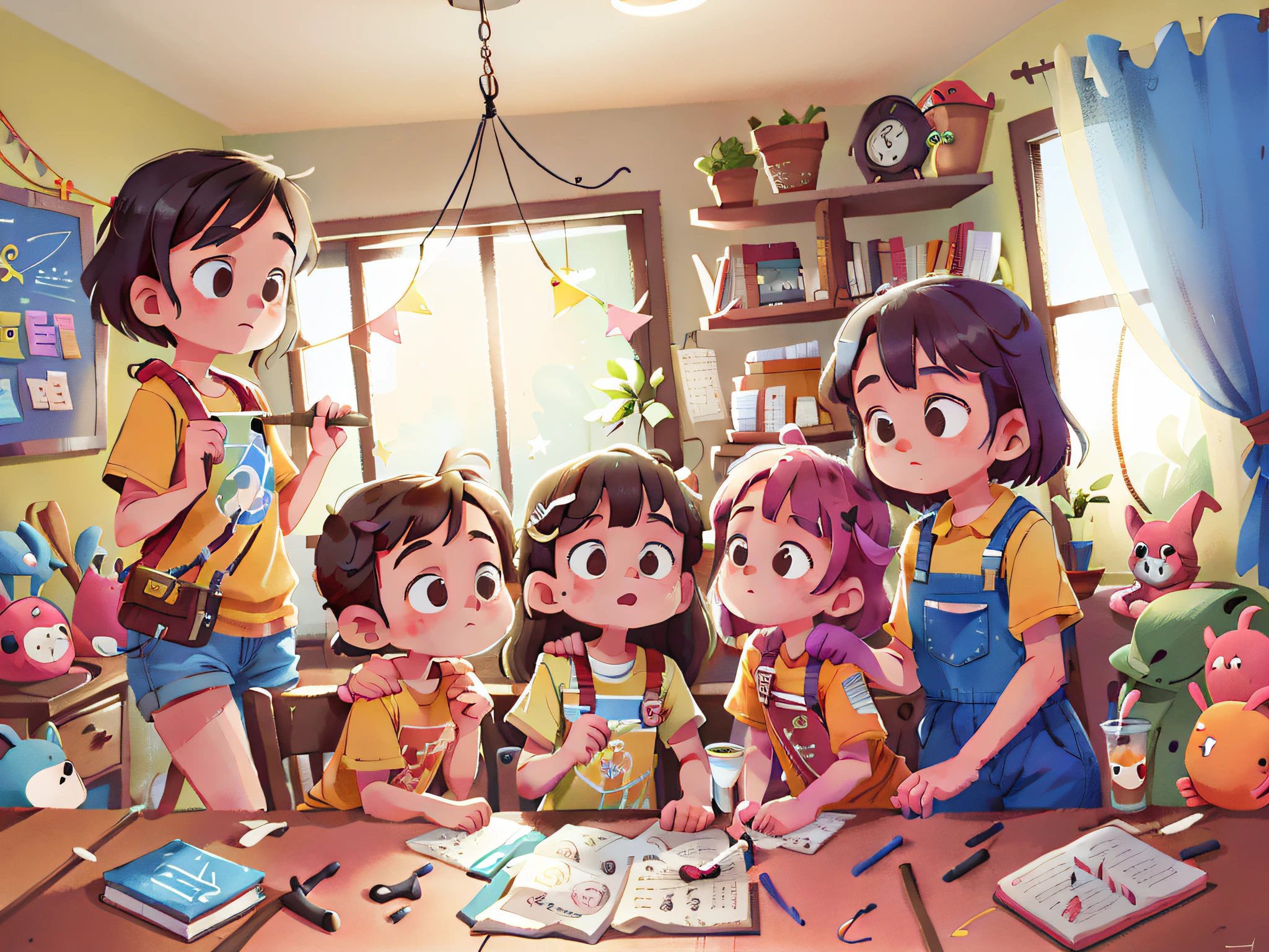 When the "Pillipillias" dad needed to fix a piece of furniture at home, the girls stood by his side, watching and learning. They helped hold the tools and passed the necessary parts. The twins learned that working as a team and being helpful was important in the family.