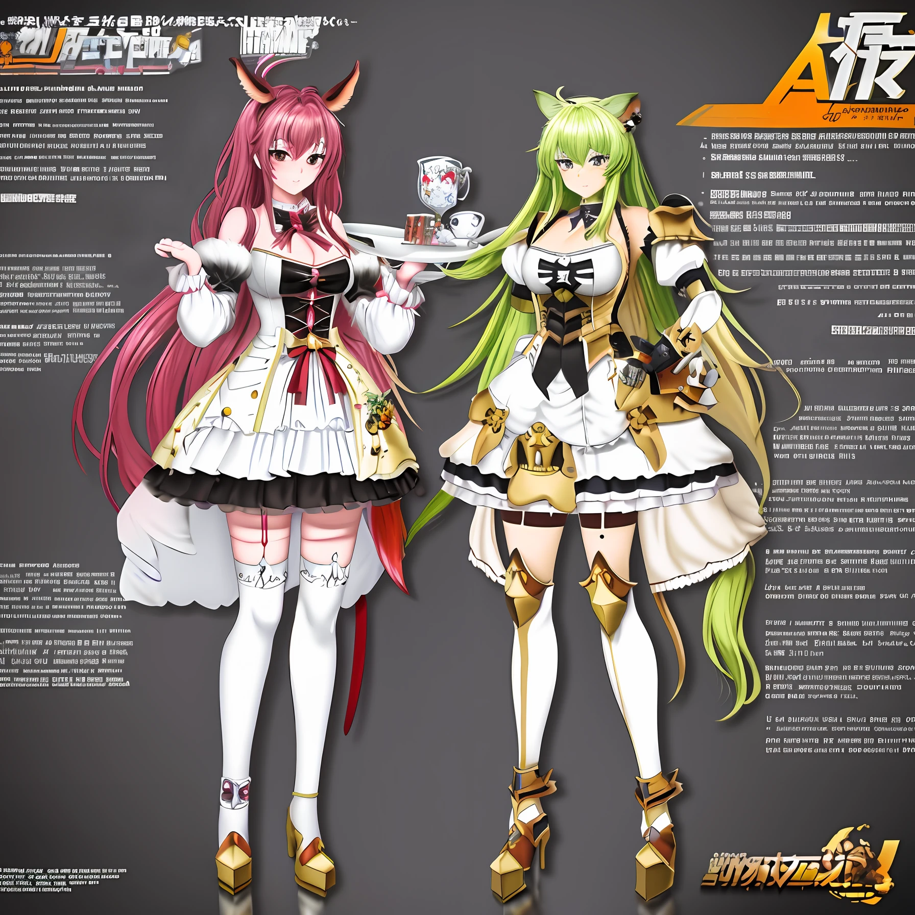 anime characters dressed in costumes and armor standing next to each other, concept art by Kamagurka, pixiv contest winner, furry art, commission for high res, sfw version, guilty gear art style, wip, commission for, danbooru and artstation, tauren, full res, jazza and rossdraws, demon slayer artstyle, detailed fanart
