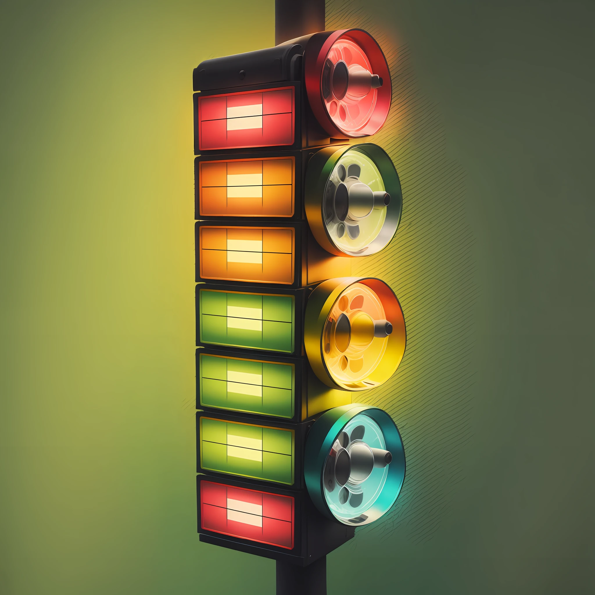 Creates step-by-step elaboration of paper traffic light --auto --s2