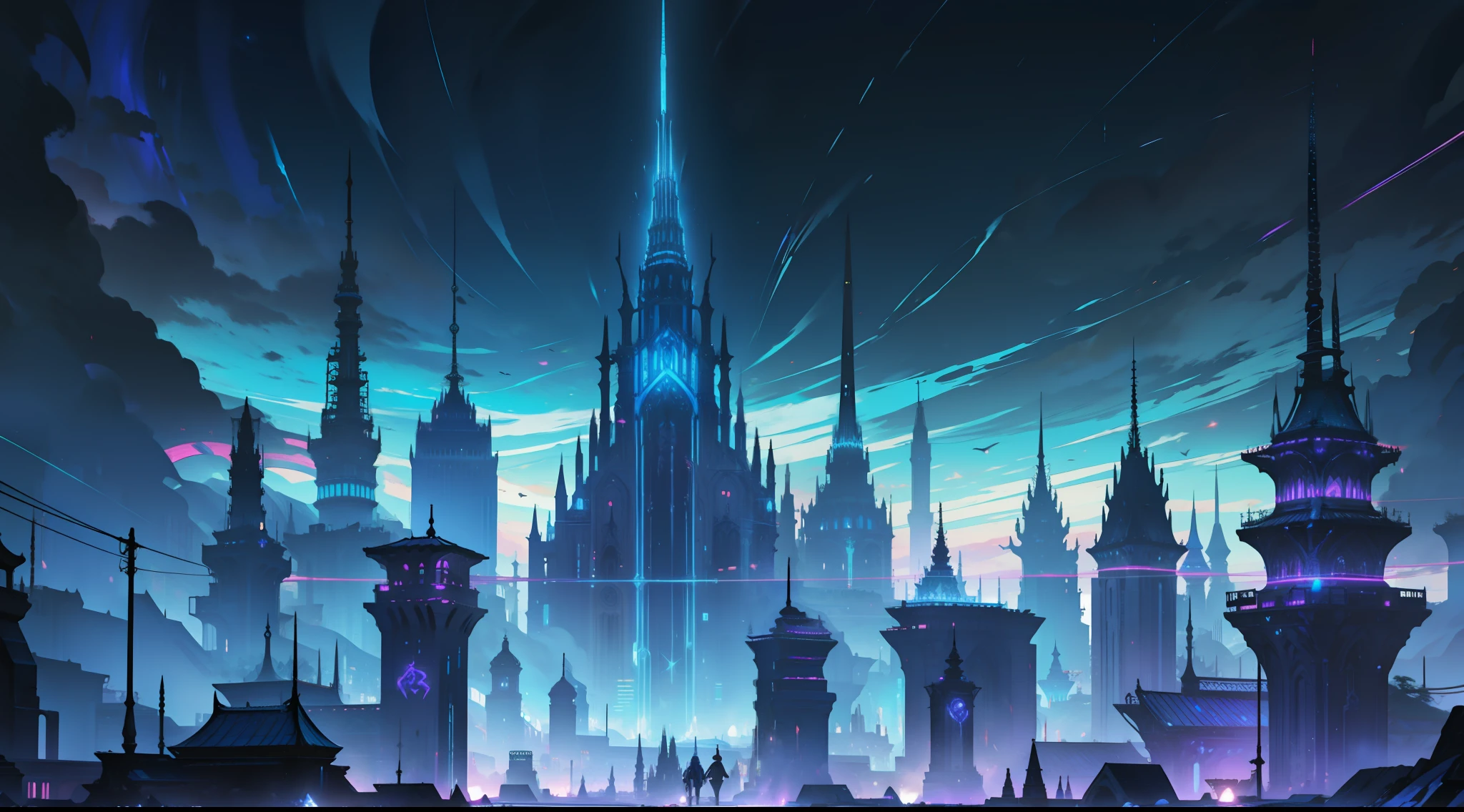 GlowingRunesAIV2_paleblue megacity