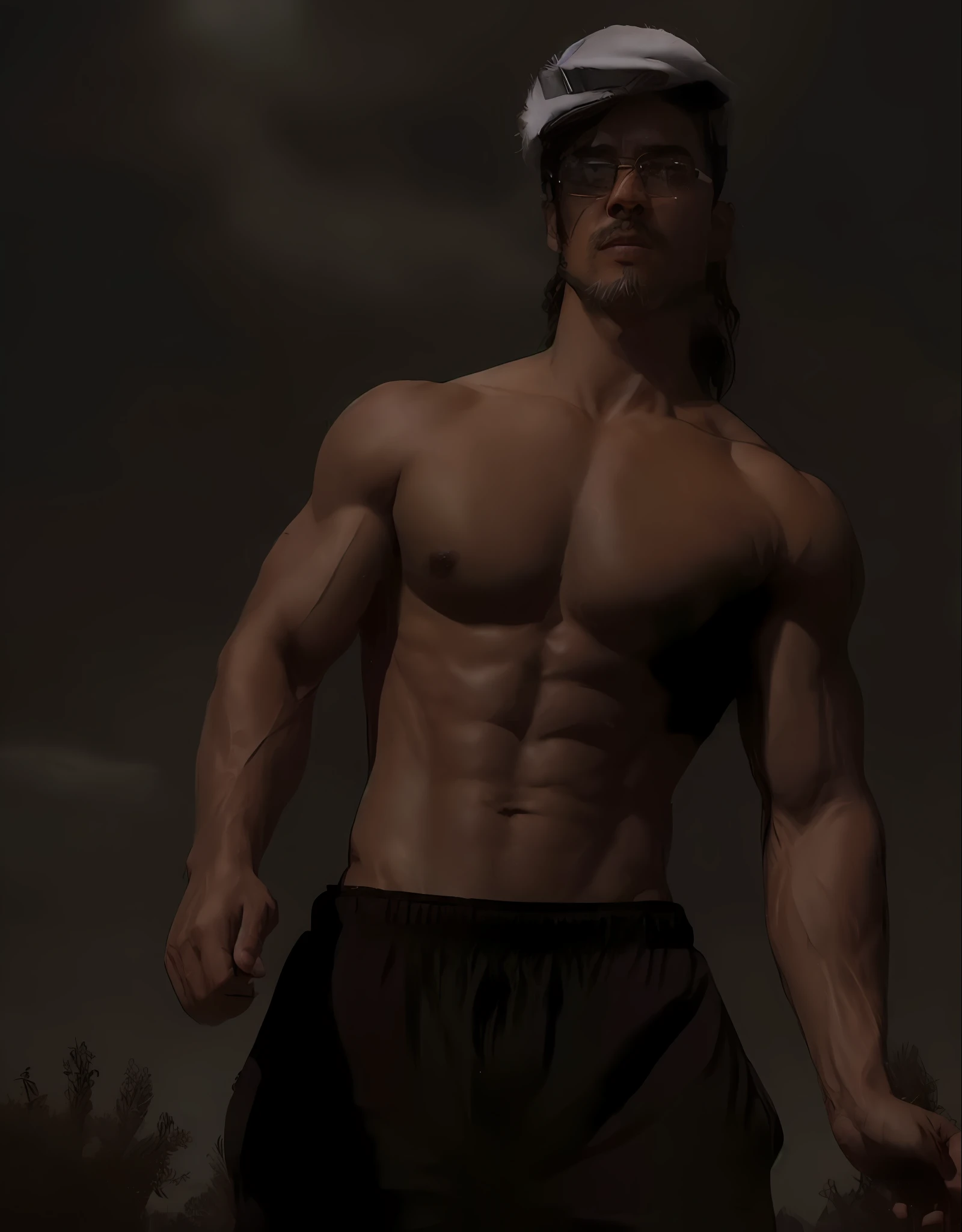 beautiful adult Indonesian college guy, hairy chest, pubic hair, wearing clear glasses, facial hair, military crew cut, in tight outfit, outside on track field, ((slim, muscular)), photorealistic, photo, masterpiece, realistic, realism, photorealism, high contrast, photorealistic digital art trending on Artstation 8k HD high definition detailed realistic, detailed, skin texture, hyper detailed, realistic skin texture, armature, best quality, ultra high res, (photorealistic:1.4),, high resolution, detailed, raw photo, sharp re, by lee jeffries nikon d850 film stock photograph 4 kodak portra 400 camera f1.6 lens rich colors hyper realistic lifelike texture dramatic lighting unrealengine trending on artstation cinestill 800,