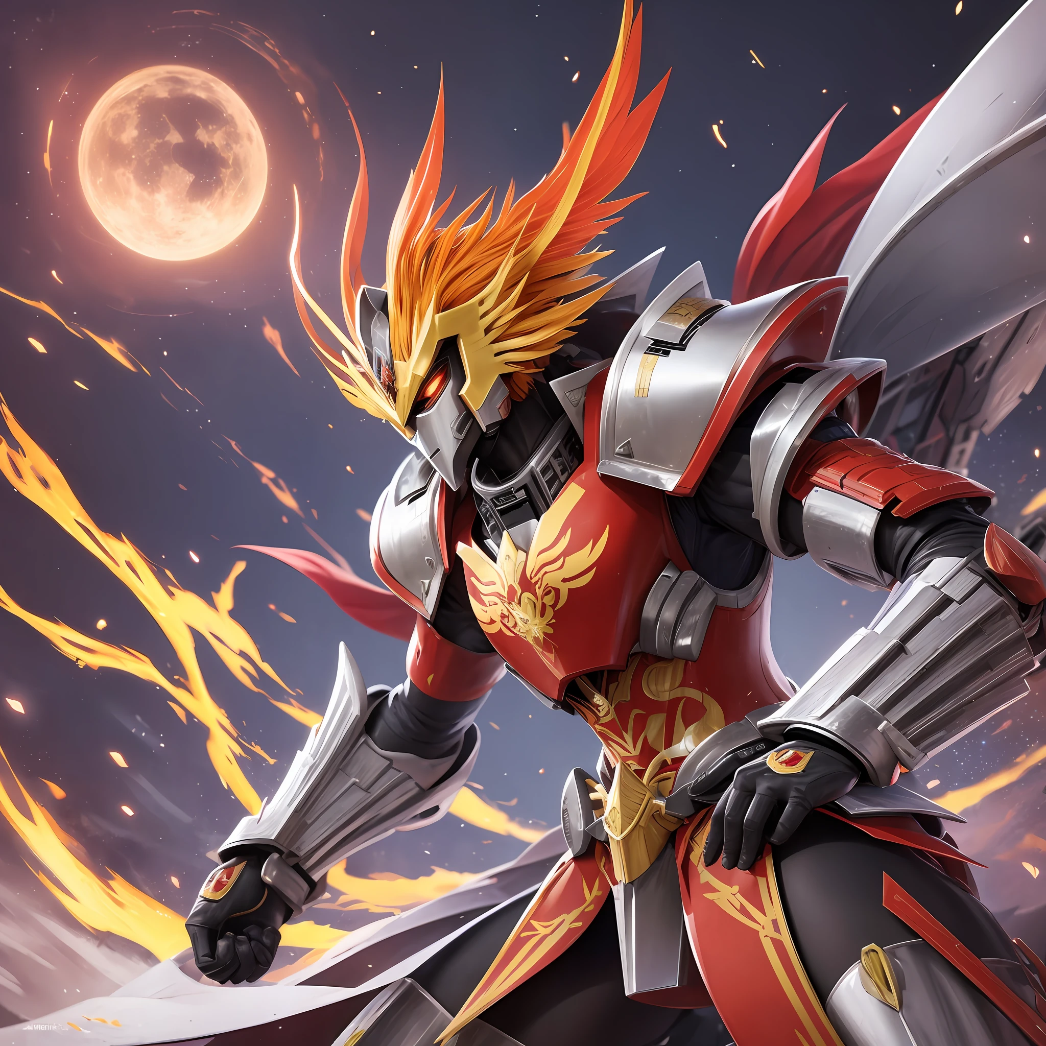 Phoenix Ikki with samurai mecha armor --auto --s2