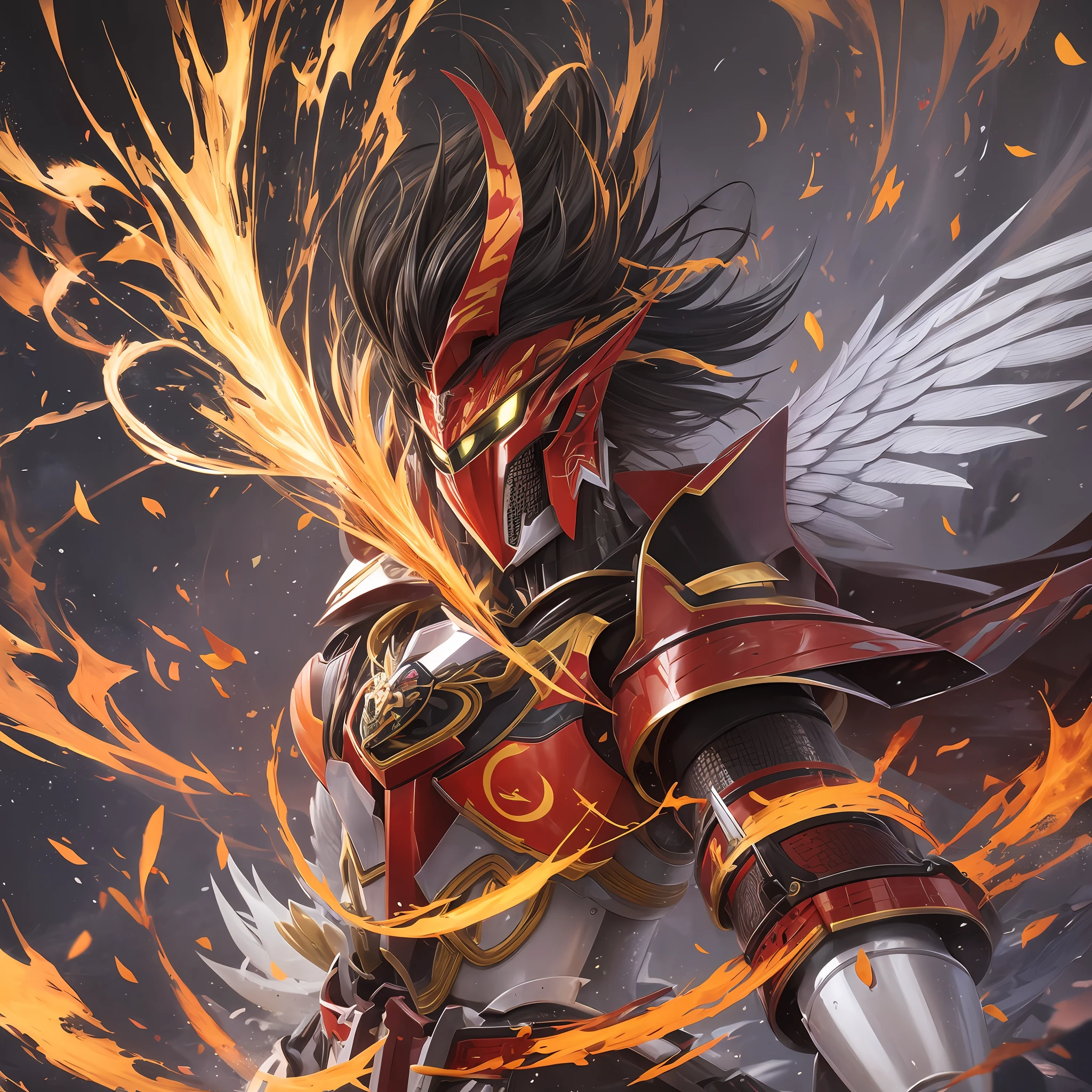 Phoenix Ikki with samurai mecha armor --auto --s2