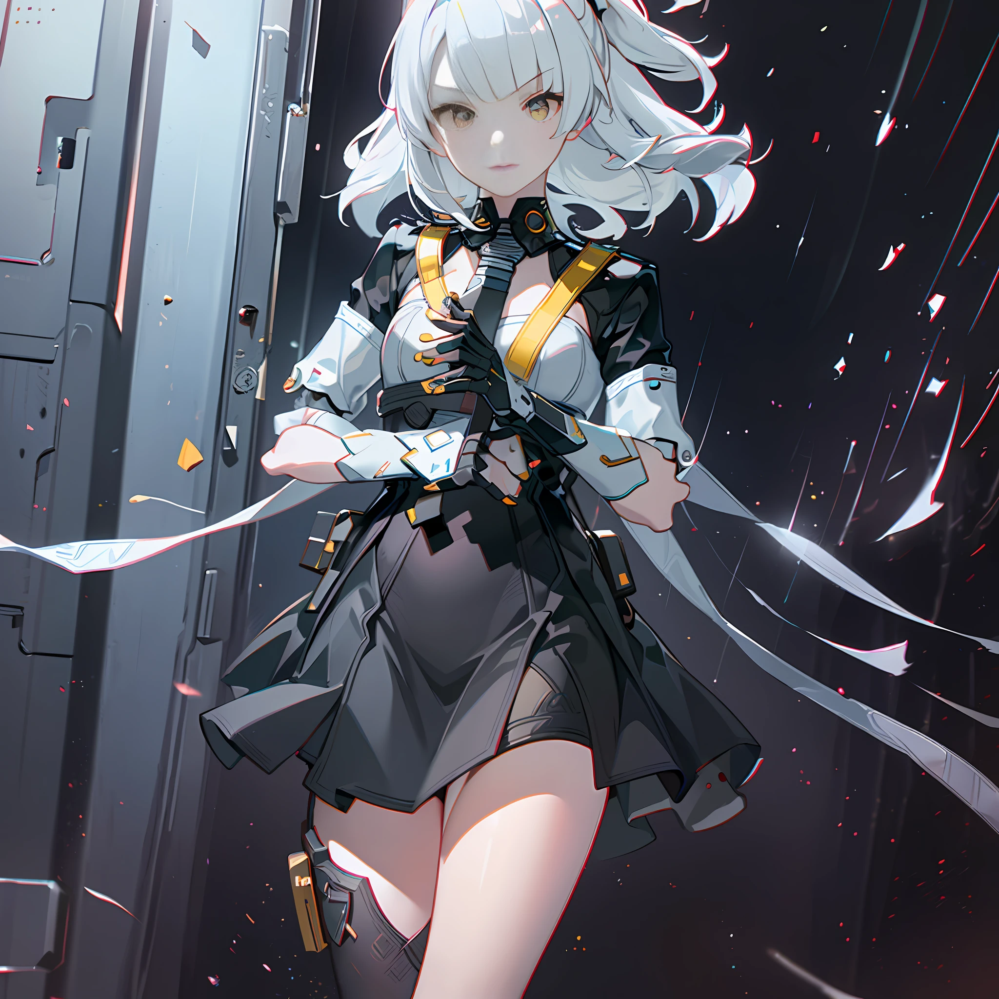 masterpiece, intricate detail, best quality, chromatic aberration, 1 girl, solo, skirt, masterpiece, intricate detail, best quality, chromatic aberration,, solo, skirt,