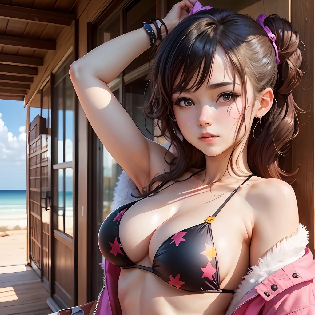 cute 25 yearl old anime girl in a sexy bikini --auto --s2