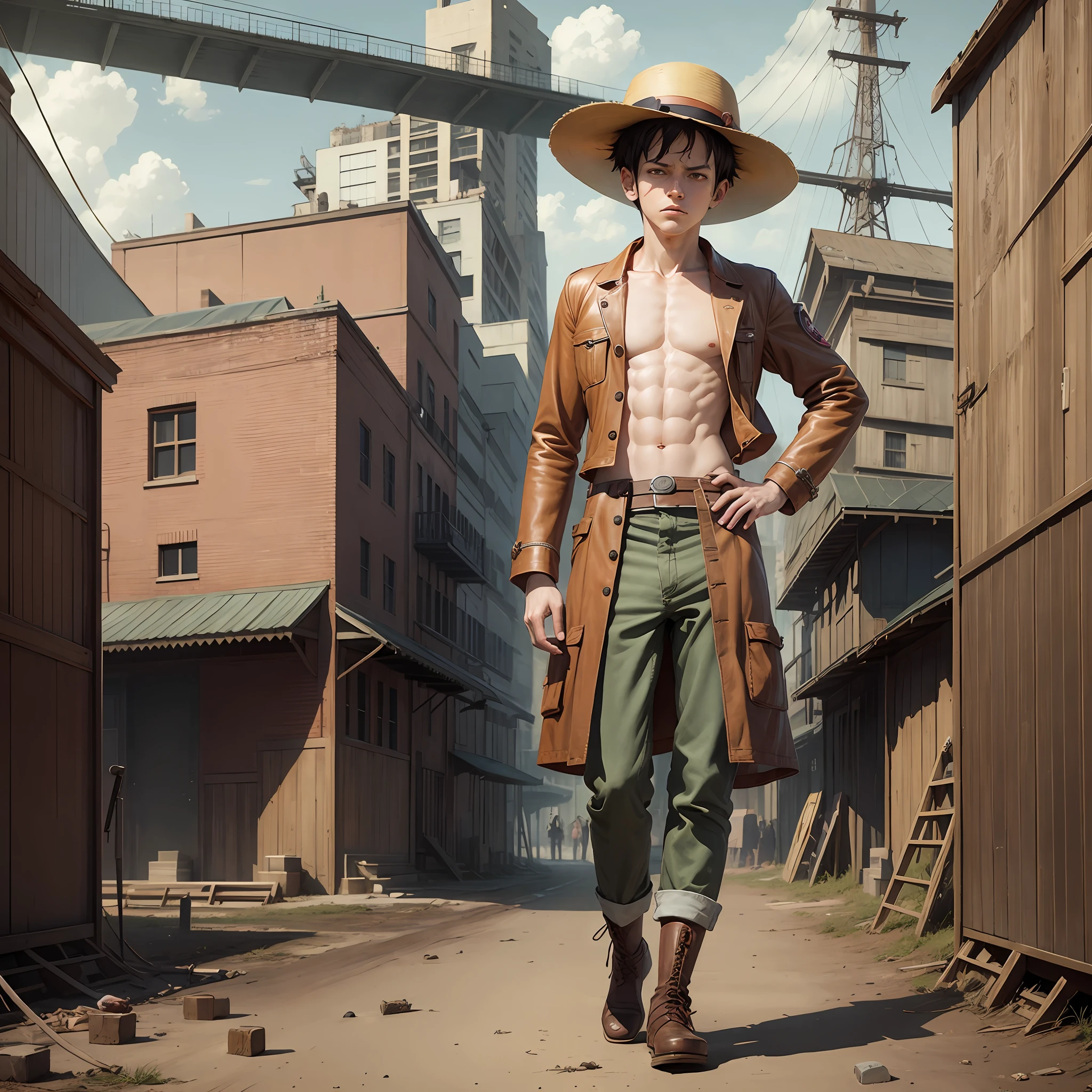 Jamie Baldridge, 1boy, Monkey D. Luffy, mangá,Margaret Bourke-White --auto --s2