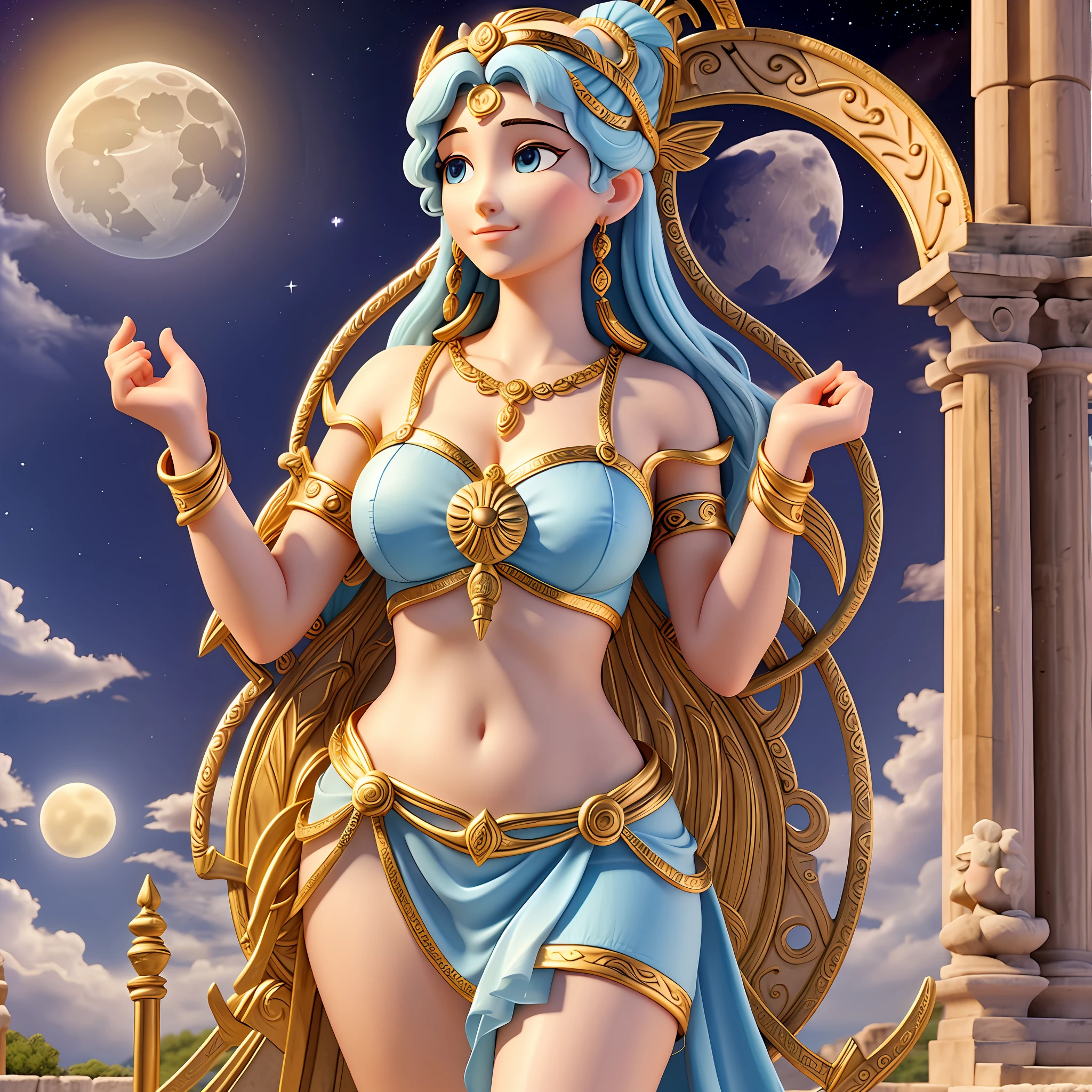Goddess ARTEMIS, Greek DEUSA, goddess of the moon