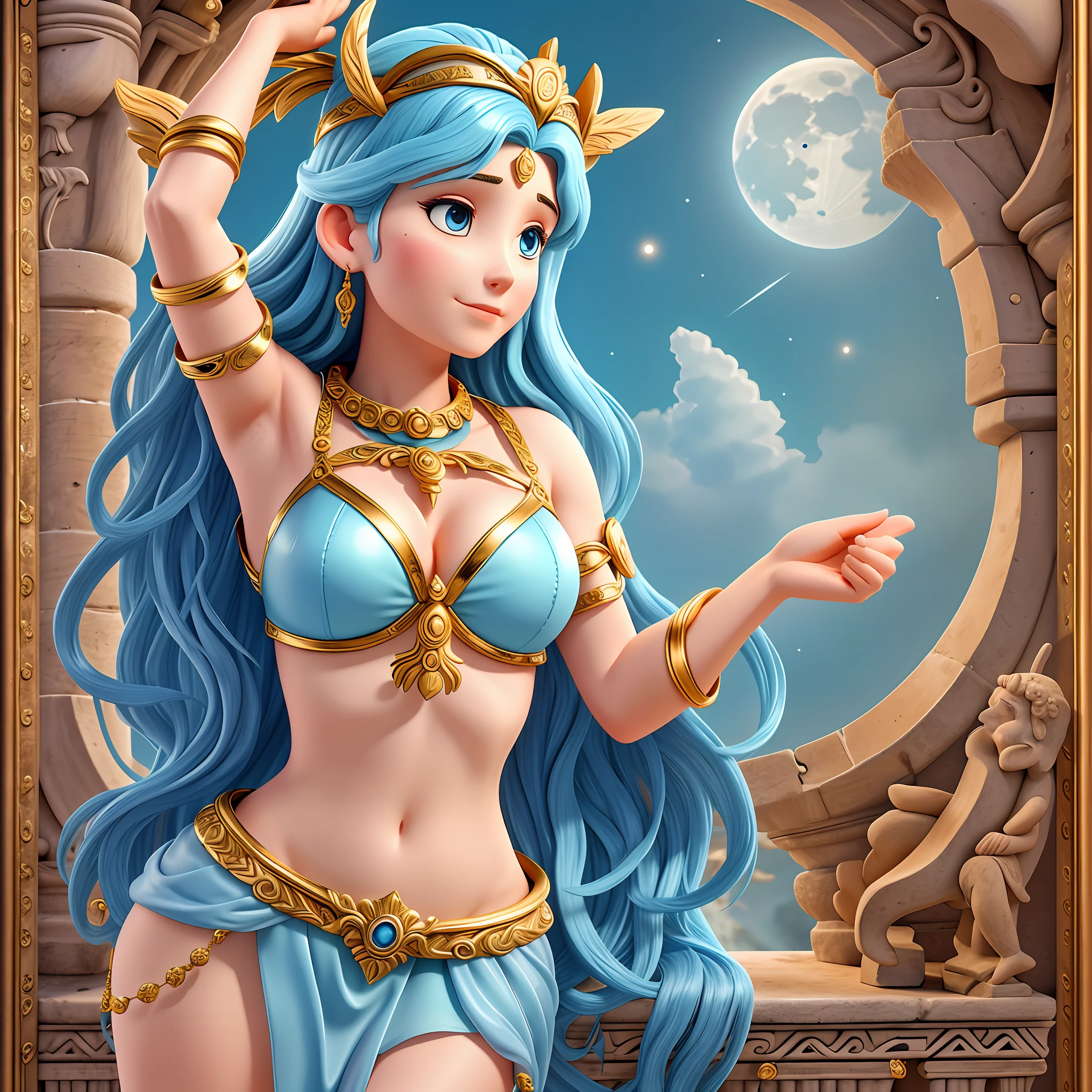 Goddess ARTEMIS, Greek DEUSA, goddess of the moon