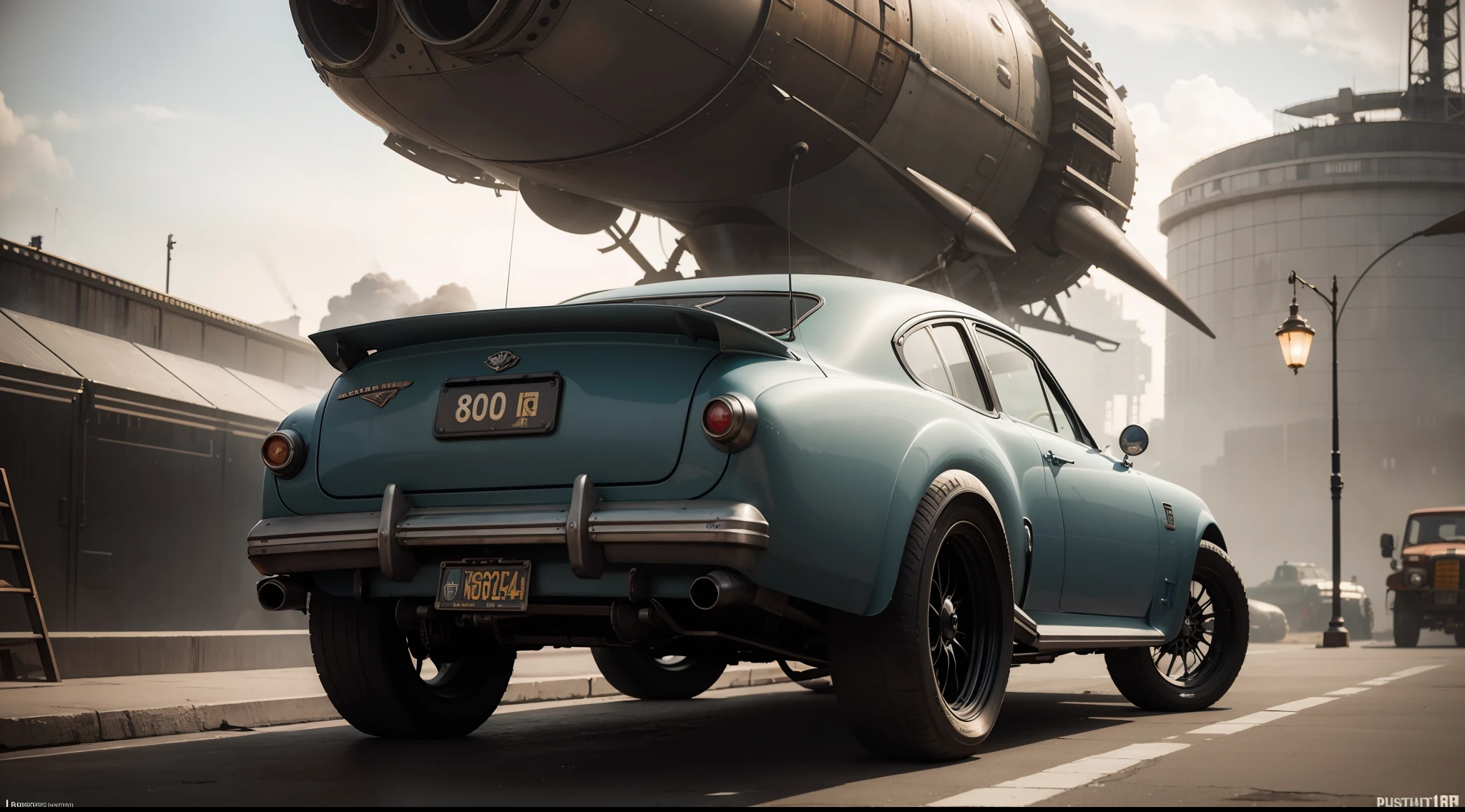 dieselpunk inspired machines, vibrant, photorealistic, realistic, dramatic, dark, sharp focus, 8k
