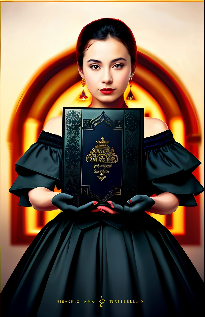 Make a book cover the name of the book and 528hz the frquencia of love, book in 8k, masterpiece, using the colors red, white, and black as realistic as possible