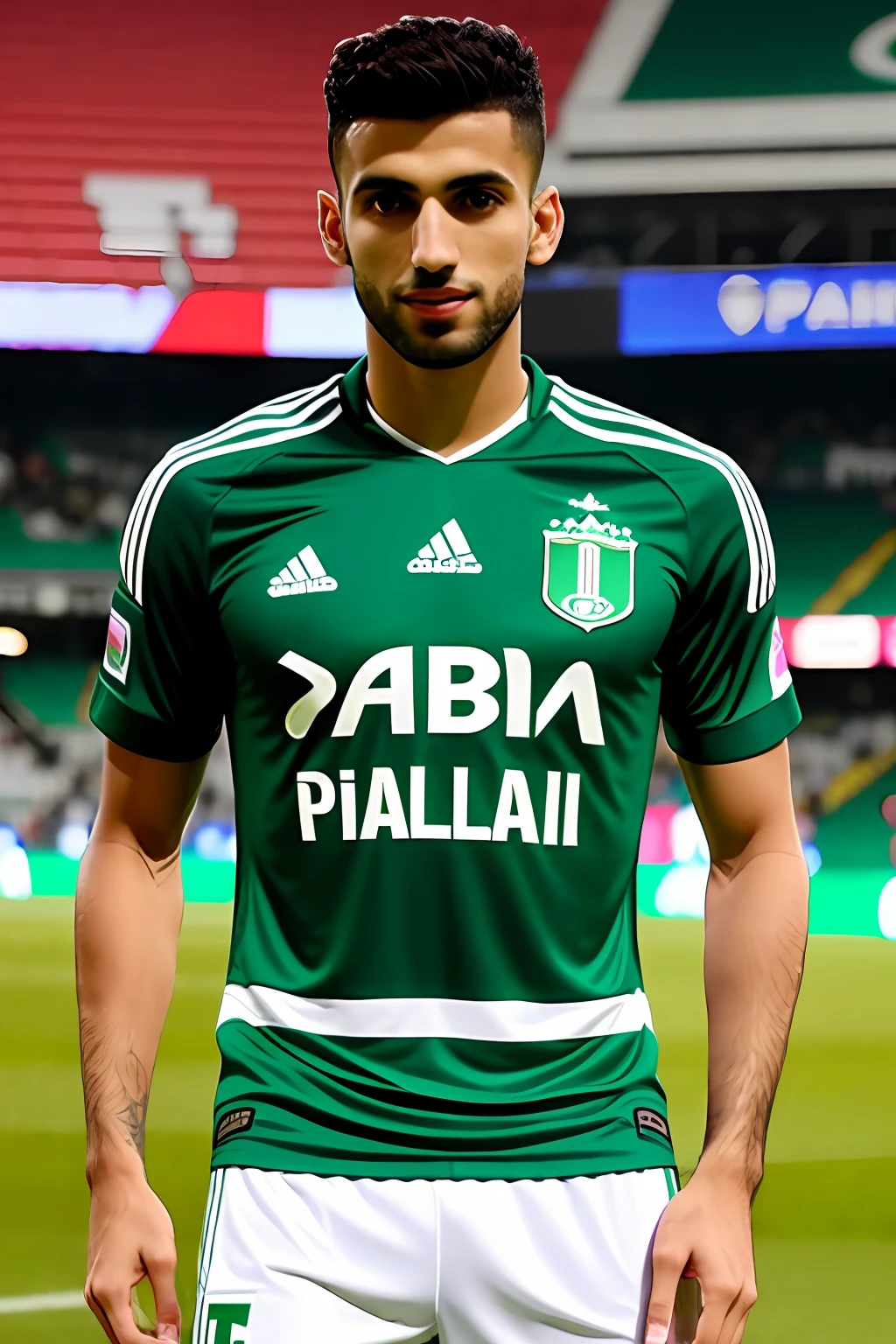 Ribamar wearing the Palmeiras shirt