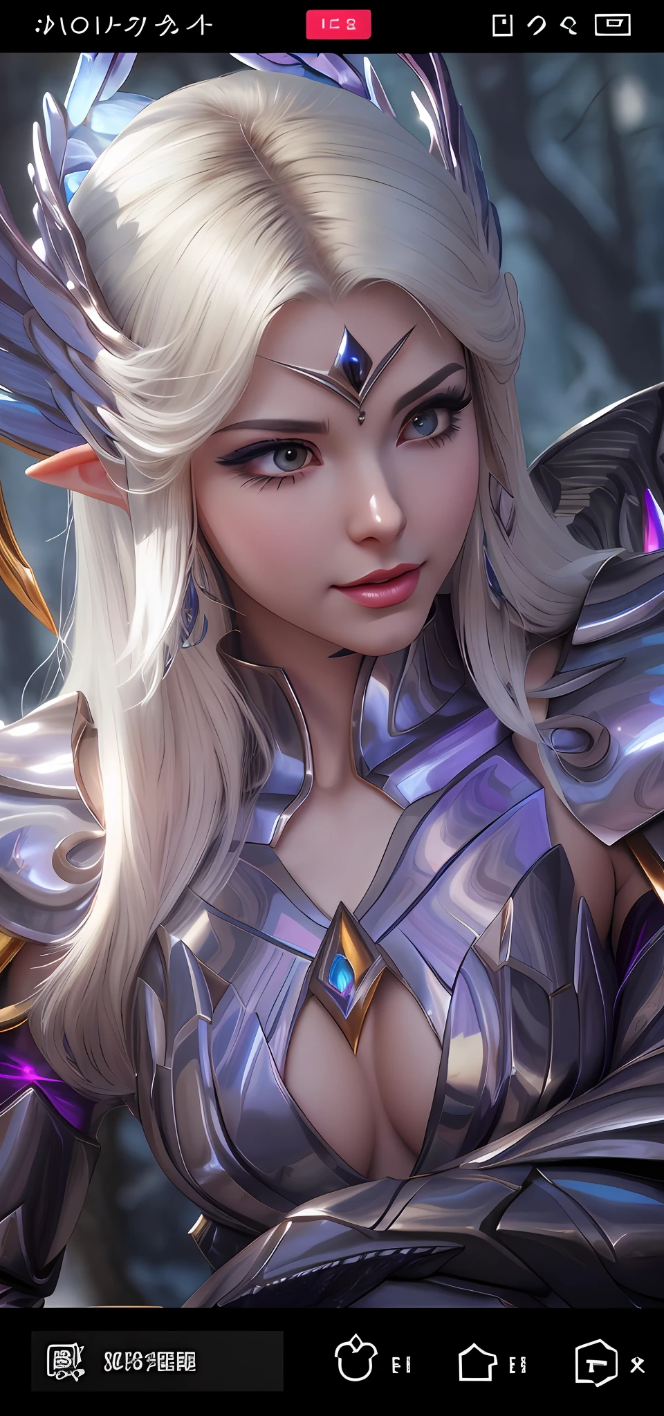 A woman with a sword, Artgerm detailed, Artgerm. High detail, 4K detail fantasy, extremely detailed Artgerm, portrait of the elf queen, beautiful and elegant elf queen, detailed fantasy art, IG model|Artgerm, WLOP and Artgerm, detailed fantasy digital art, anime characters with wings and halos in the forest, Aion Aion, epic angel wings, full body majestic angel, six-winged angel, plastic armor angel, super wide angel, ethereal wings, angel of dawn light, extremely detailed goddess shot, giant feathered wings, glowing angel creature, Unreal Engine rendering Saint Seiya, bright red lips, CG, breast-exposed, snow-white face, cold face, eyes with contempt, melon seed face