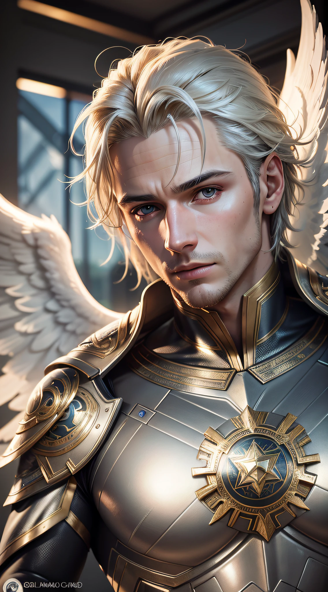 male guardian angel, realistic body, realistic face, professional lighting, detailed skin texture, extreme details, cinematic, photorealistic, (ultra detailed), (ultra-HD), focus --auto --s2
