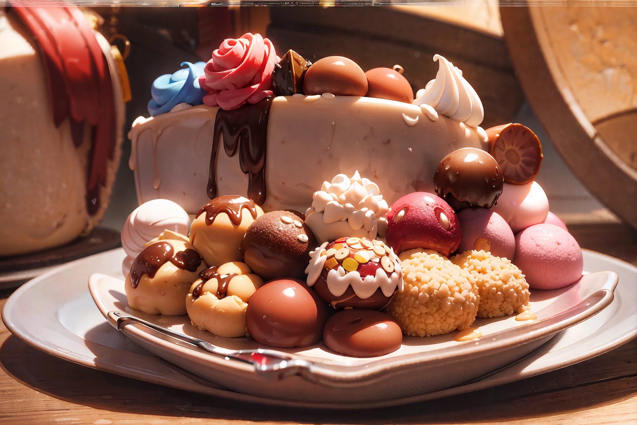Soon for sweets that have cake, brigadeiro bites