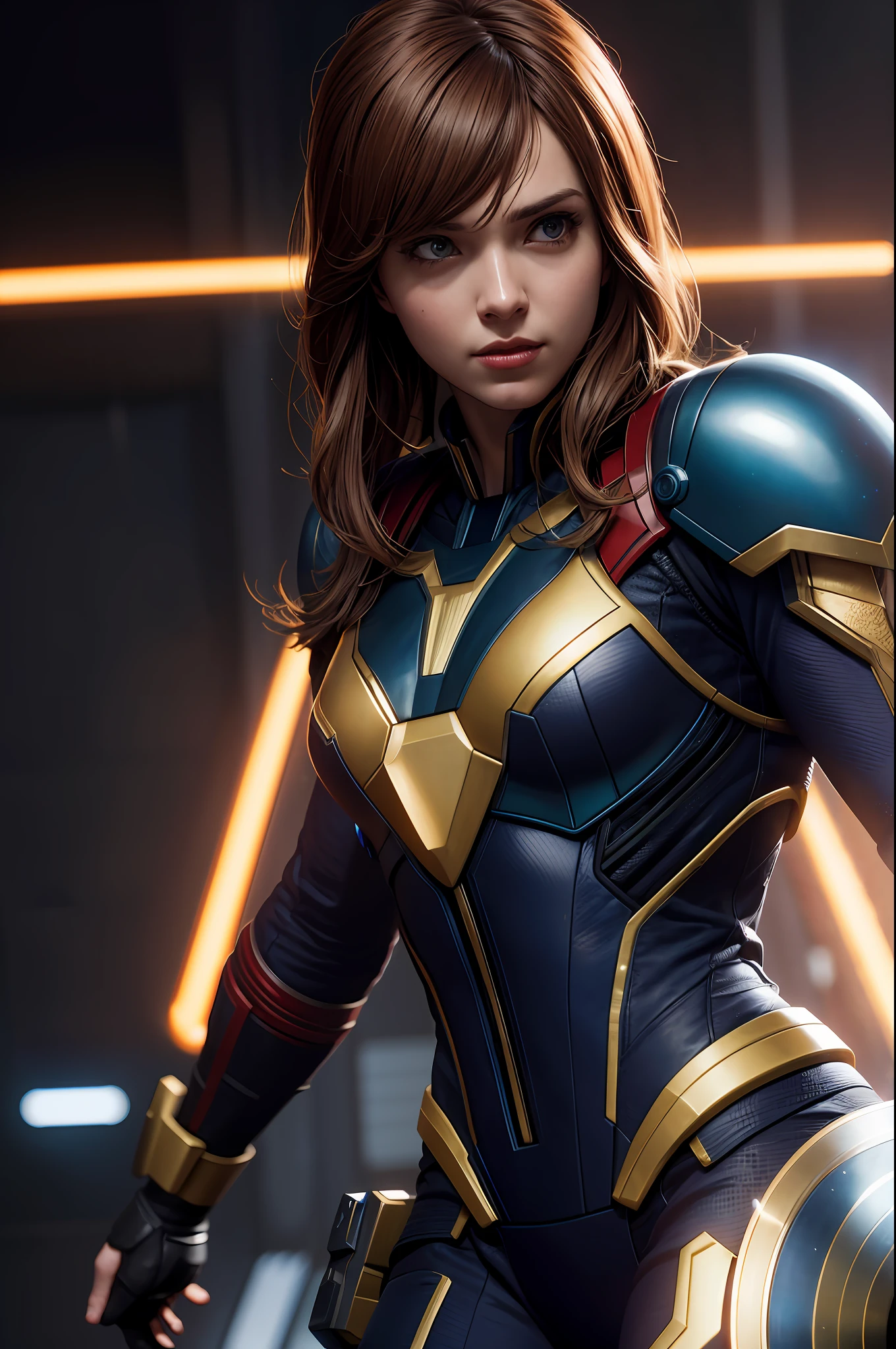 Marvel, Nova, realistically, dynamic lights, full footage, (extremely detailed 8k wallpaper of CG unit), trend in ArtStation, trend in CGSociety, high detail, sharp focus, dramatic, photorealistic