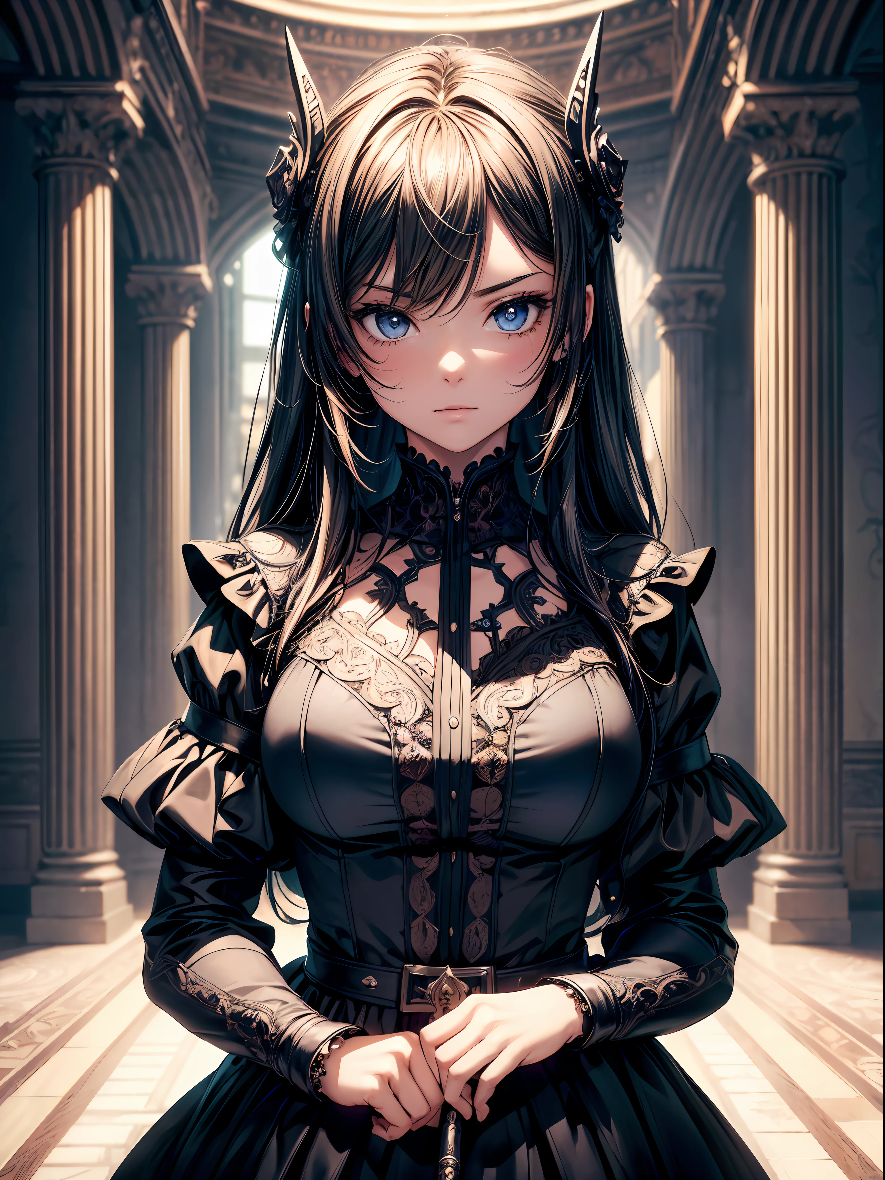 ((Best quality)), ((masterpiece)), ((highly intricate details)),beautiful, high quality, highres, absurdres, light difussion, intricate details, complex details, ((anime)), (anime:1.2) , (perfect face:1.3), extreme detailed eyes, colorful, highest detailed, vibrant colors, high contrast, (8K UHD:1.2), (photorealistic:1.2),(masterpiece:1.4), (best quality:1.4),extremely detailed wallpaper, highly detailed illustrations, (1 Girl), (best lighting) , (super-complex details) , 4K unified, (super-detailed CG: 1.2) , (8K: 1.2),(original), (masterpiece) , (best quality) , (reality: 1.3) , photorealistic, Octane rendering, (surreal: 1.2) , 1girl, ((Masterpeace, 4k, 8k, highres)) fullbody, ciberpunk, sword, dark look