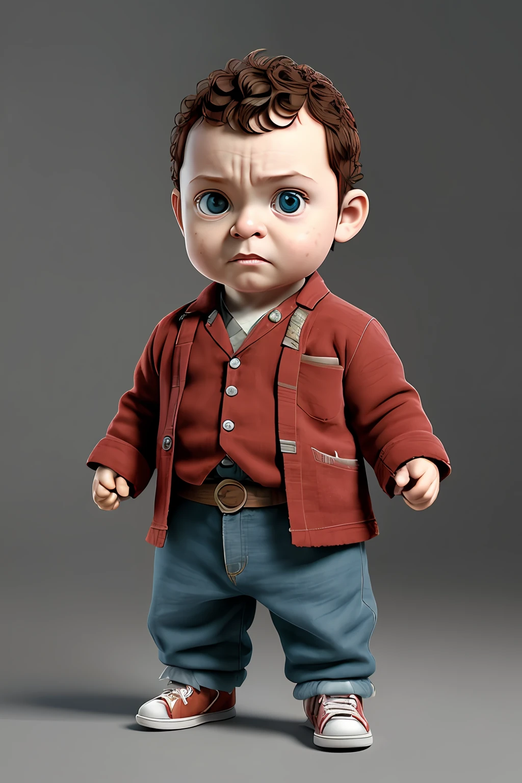 guttonerdvision4, (cbzbb:1.25), cutest picture portrait of baby frodo baggins, artstation, CGI_Animation, breathtaking rendering