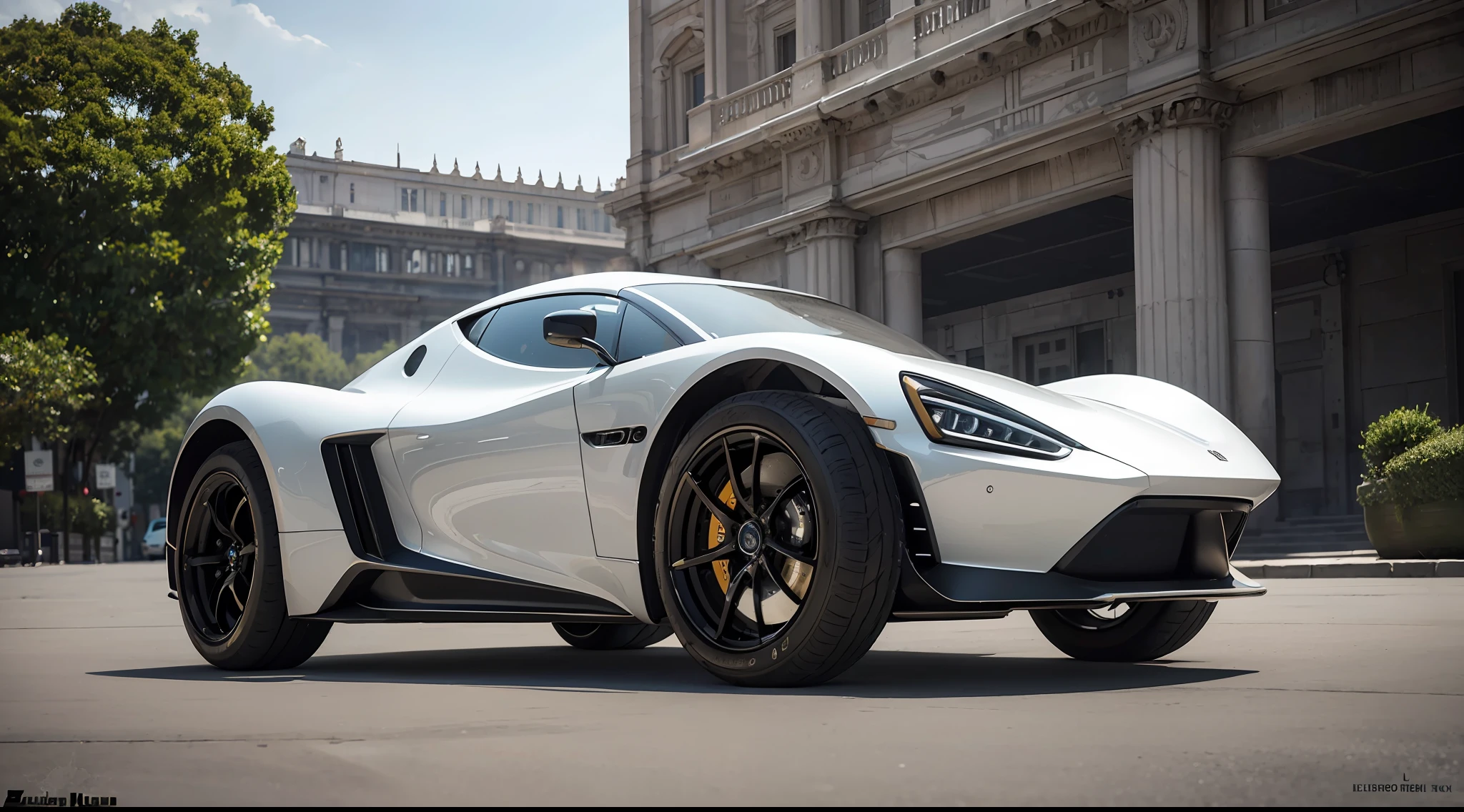 diesel punk marble, wide angle hyperrealistic neo-rococo, steampunk minimal retrofuturistic car, design by braun, highly detailed digital art masterpiece, soft camera by leon eric zener, dramatic pearly soft light, ground angle hd 8k, sharp focus