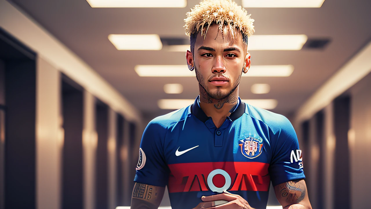 Neymar being presented at a soccer club --auto --s2