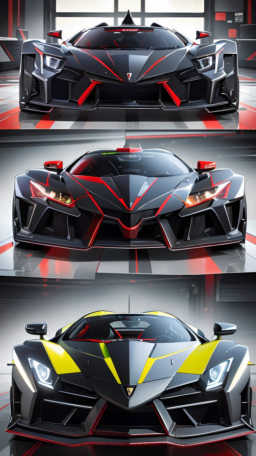 Wallpaper Design Description: Lamborghini Veneno
The wallpaper design depicts the Lamborghini Veneno, one of the most exclusive and extraordinary cars ever created by the renowned Italian manufacturer. This hypothetical vehicle is a true automotive work of art, conveying a sense of speed, aggressiveness and elegance.
The body of the Lamborghini Veneno is a perfect fusion of aerodynamic design and sharp lines. The paint, in a dazzling shade of metallic green, gives the car a futuristic and bold appearance, standing out in any environment.
The silhouette of the Veneno is low and sculpted, with wide air intakes and raised exhaust outlets, creating a dominant and sporty look. The front features aggressive LED headlights, with sharp details and brand distinctives.
The alloy wheels are designed specifically for Veneno, with a unique multi-spoke design, which add a touch of sophistication. High-performance brakes, visible through the openings in the wheels, complete the imposing look.
Upon entering the interior of the Poison, you are immediately enveloped by a luxurious and technological environment. The seats are clad in premium leather, with contrasting stitching and unique finishes. The instrument cluster is digital and highly customizable, providing all the essential information to the driver.
Under the transparent hood is a high-performance V12 engine, which combines power and emotion with each acceleration. The suspension and traction systems are meticulously tuned to deliver a spectacular driving experience, whether on the road or on the track.
The wallpaper design of the Lamborghini Veneno is a stunning representation of one of the most coveted cars in the world. It captures the essence of automotive extravagance, providing a fascinating insight into this supercar that embodies Italian excellence in terms of design and engineering.