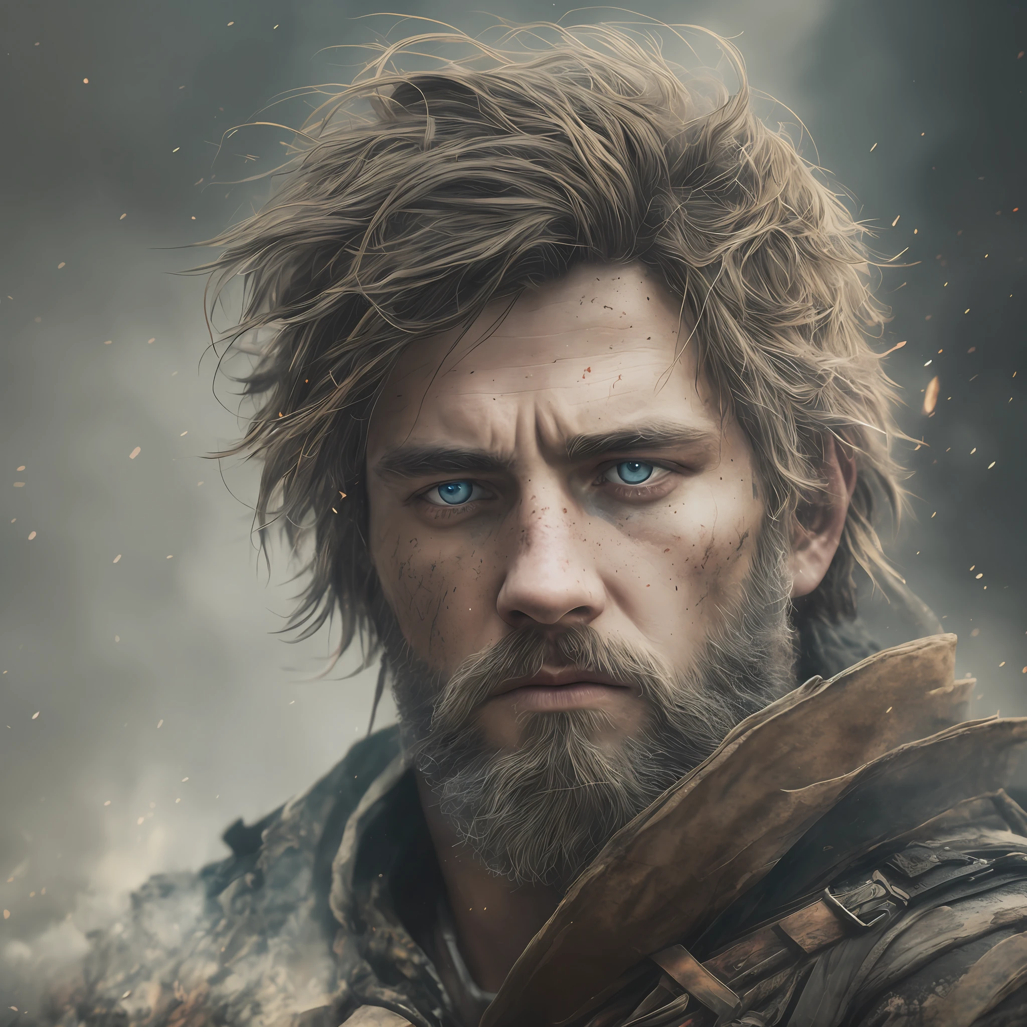 ghost, watercolor wash, lineart, transparant smoke, glowing, rugged, rugged clothes, glowing eyes, detailed eyes, fine lines, portrait, messy hair, masterpiece, 8 k, cinematic dramatic atmosphere, volumetric lighting, cinematic lighting, studio quality, fantasy, intricate, unreal engine 5 --auto --s2