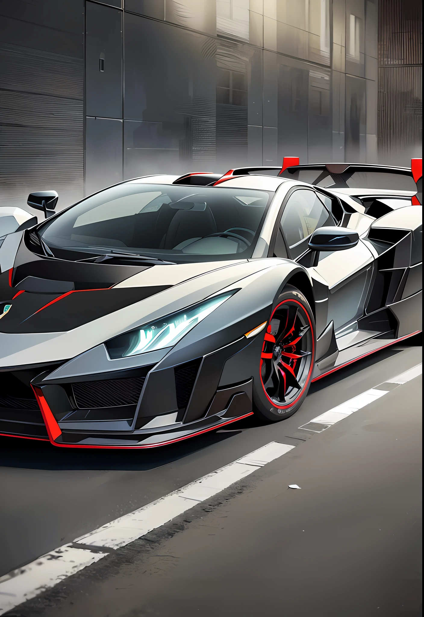Wallpaper Design Description: Lamborghini Veneno
The wallpaper design depicts the Lamborghini Veneno, one of the most exclusive and extraordinary cars ever created by the renowned Italian manufacturer. This hypothetical vehicle is a true automotive work of art, conveying a sense of speed, aggressiveness and elegance.
The body of the Lamborghini Veneno is a perfect fusion of aerodynamic design and sharp lines. The paint, in a dazzling shade of metallic green, gives the car a futuristic and bold appearance, standing out in any environment.
The silhouette of the Veneno is low and sculpted, with wide air intakes and raised exhaust outlets, creating a dominant and sporty look. The front features aggressive LED headlights, with sharp details and brand distinctives.
The alloy wheels are designed specifically for Veneno, with a unique multi-spoke design, which add a touch of sophistication. High-performance brakes, visible through the openings in the wheels, complete the imposing look.
Upon entering the interior of the Poison, you are immediately enveloped by a luxurious and technological environment. The seats are clad in premium leather, with contrasting stitching and unique finishes. The instrument cluster is digital and highly customizable, providing all the essential information to the driver.
Under the transparent hood is a high-performance V12 engine, which combines power and emotion with each acceleration. The suspension and traction systems are meticulously tuned to deliver a spectacular driving experience, whether on the road or on the track.
The wallpaper design of the Lamborghini Veneno is a stunning representation of one of the most coveted cars in the world. It captures the essence of automotive extravagance, providing a fascinating insight into this supercar that embodies Italian excellence in terms of design and engineering.