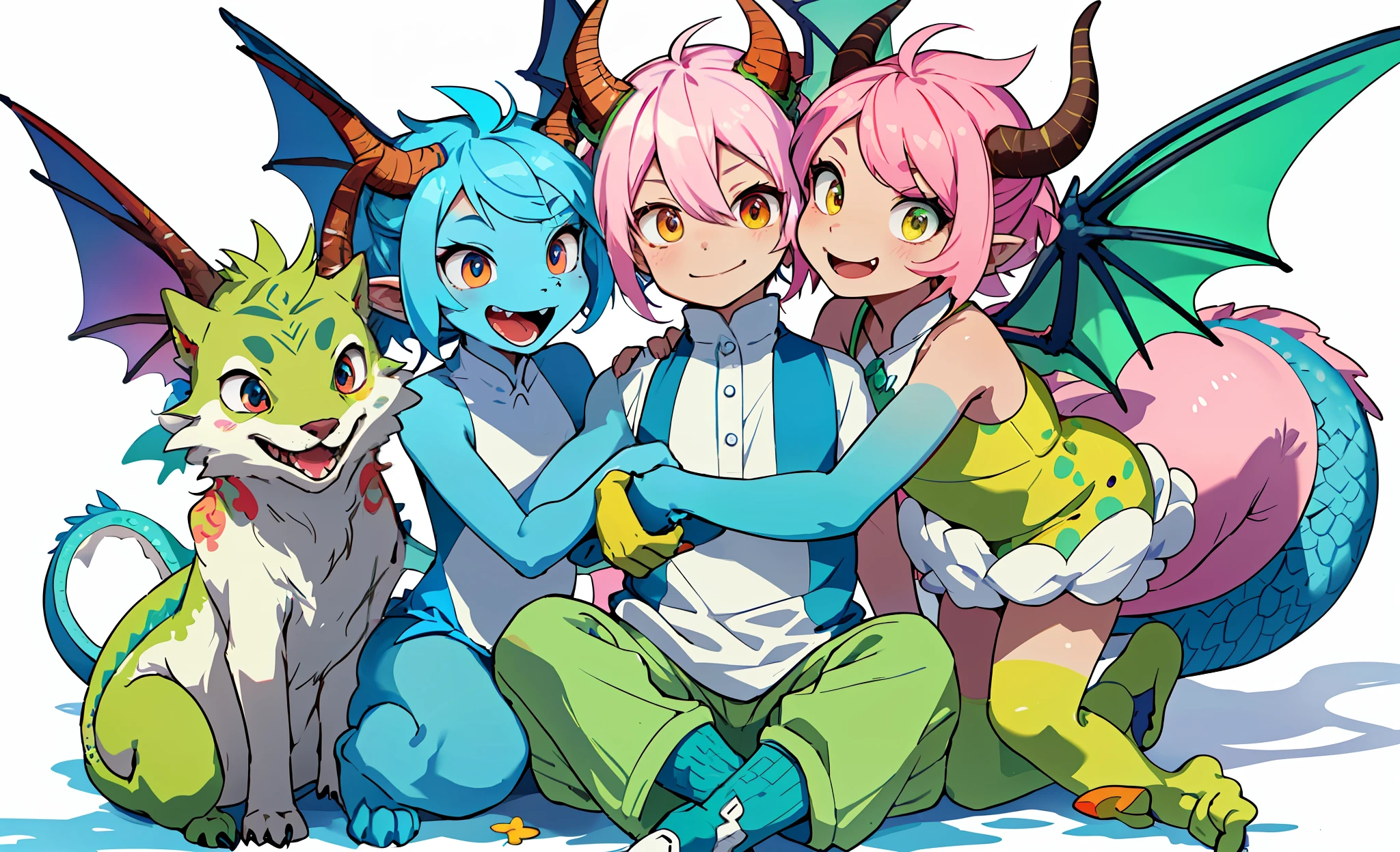 Imagine an image full of cute dragons in the style of stickers and stickers. Each dragon possesses a unique and charming appearance, with adorable characteristics that make them irresistible.
Dragons are small and delicate, with proportional bodies and charming colorful scales. Their colors range from soft and pastel tones like light pink and baby blue, to vibrant colors like lime green and bright red. These shades give a special charm to each of them.
Their wings are a real spectacle apart. They are delicate and translucent, like thin pieces of colored paper that move gracefully. They can be adorned with small prints or patterns, such as stars, hearts or polka dots, adding a touch of fun to the look of the dragons.
The eyes of the cute dragons are large and expressive, full of tenderness and mischief. They can be round or almond, shining with bright, sparkling colors. Some have lovely eyelashes, which further enhance the captivating look.
Dragons have small pointed ears, which detach delicately on their heads. Some may have small horns or soft bulges, adding a touch of fantasy to their look. In addition, it is common to see them with a sweet and friendly smile emblazoned on their little faces.
Each cute dragon can be portrayed in different positions and expressions. Some may be flying with their wings flapping gently in the air, while others may be seated, displaying a curious posture. Their flexible and delicate bodies allow them to assume fun and charming poses.
The image of these cute dragons in the style of stickers and stickers will be a real treat for the eyes. With their adorable appearance and full of charming details, they are sure to win your heart and bring an instant smile to your face.