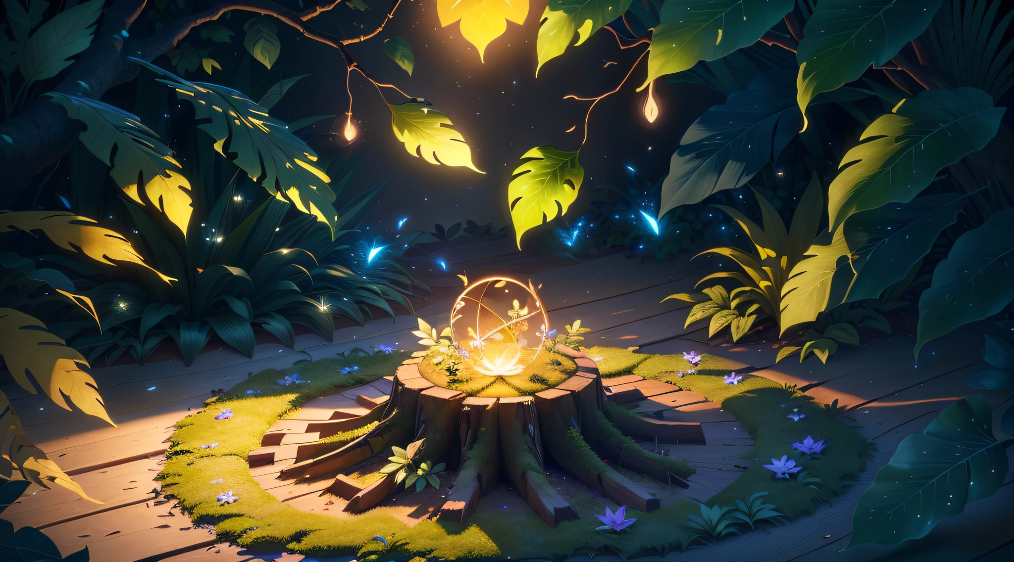 Masterpiece, best quality, (extremely fine CG unity 8k wallpaper), (best quality), (best illustration), (best shadow), the UI interface frame design adopts the natural elements of the jungle theme. The avatar frame is designed in a circle, surrounded by delicate leaves and branches, as well as fireflies and glowing particle effects, (UI interface frame design), (natural elements), (jungle theme), (circle), (leaves), (Branch), (Firefly), (Glow), (Particle Effect). , isometric 3d, octane rendering, ray tracing, ultra detailed