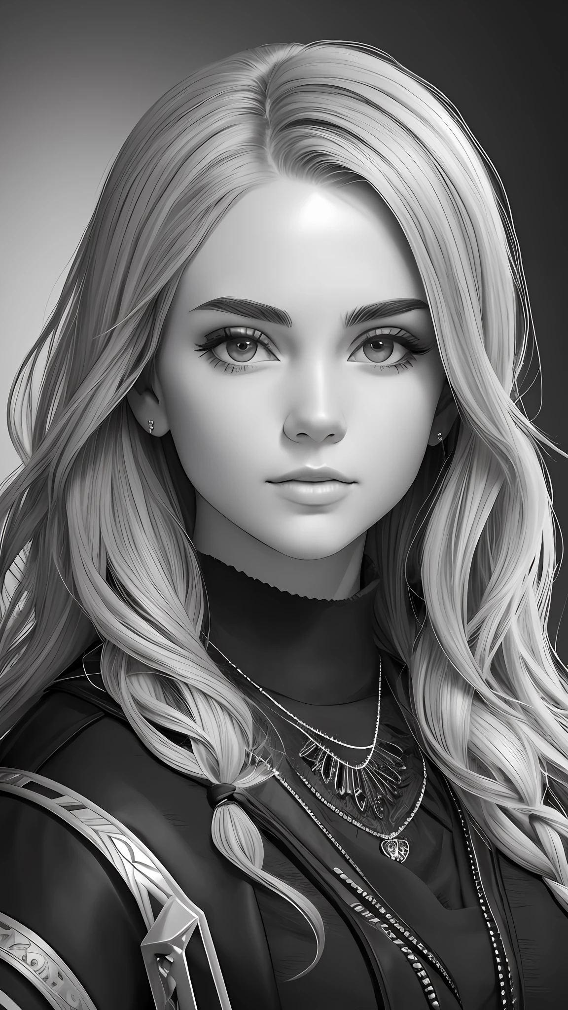 Monochromatic, Portrait mockup --auto --s2
