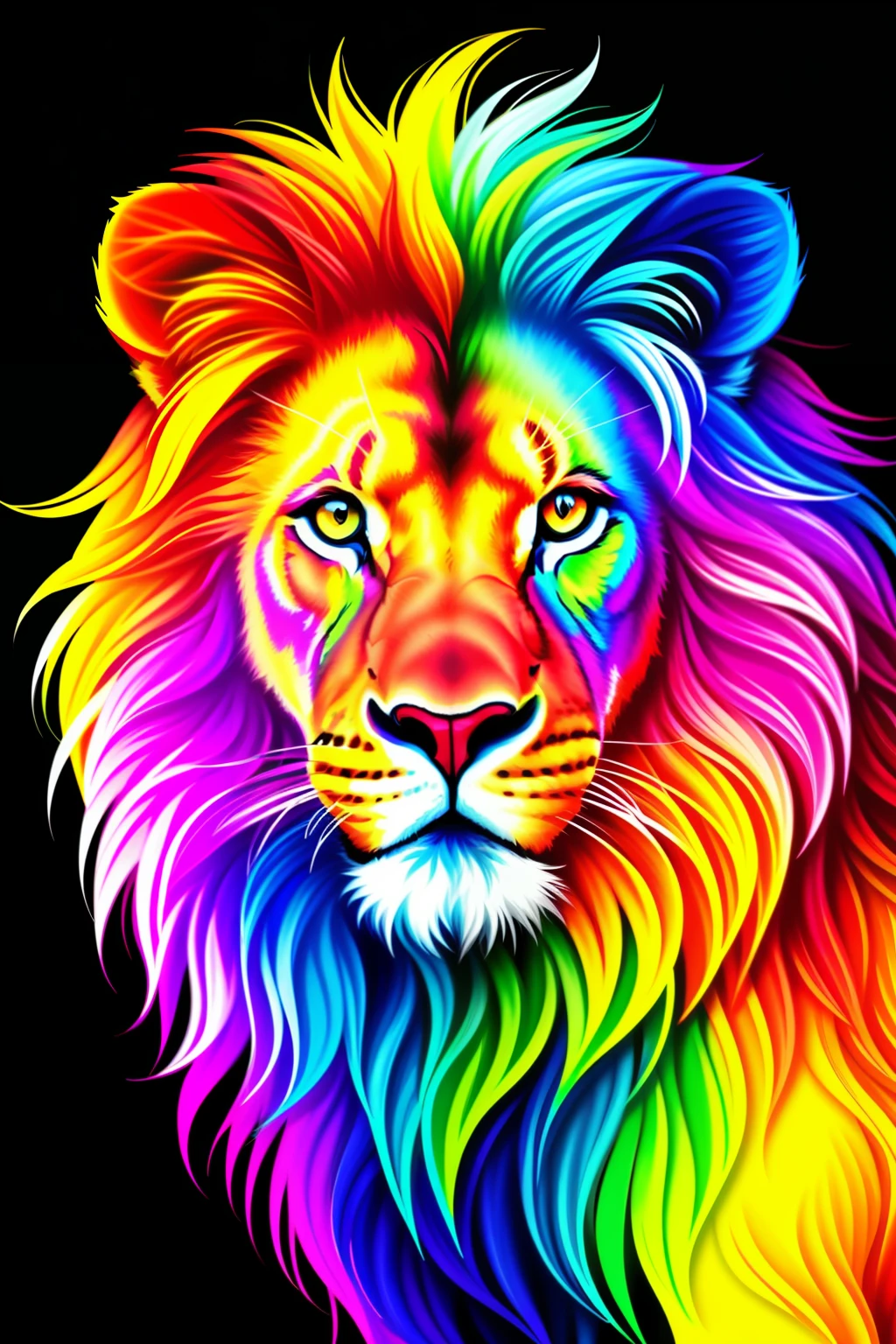 Colorful life like lion