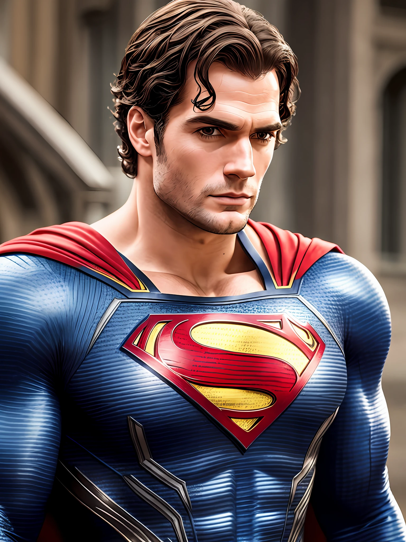Henry cavill dressed in Superman costume, Photo realistic, 8k,38mm --auto --s2