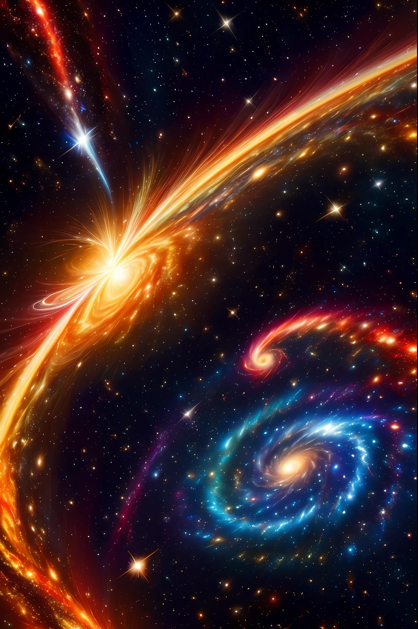 (very detailed 8k wallpaper), medium shot of a quasar, intricate, high detail, dramatic
