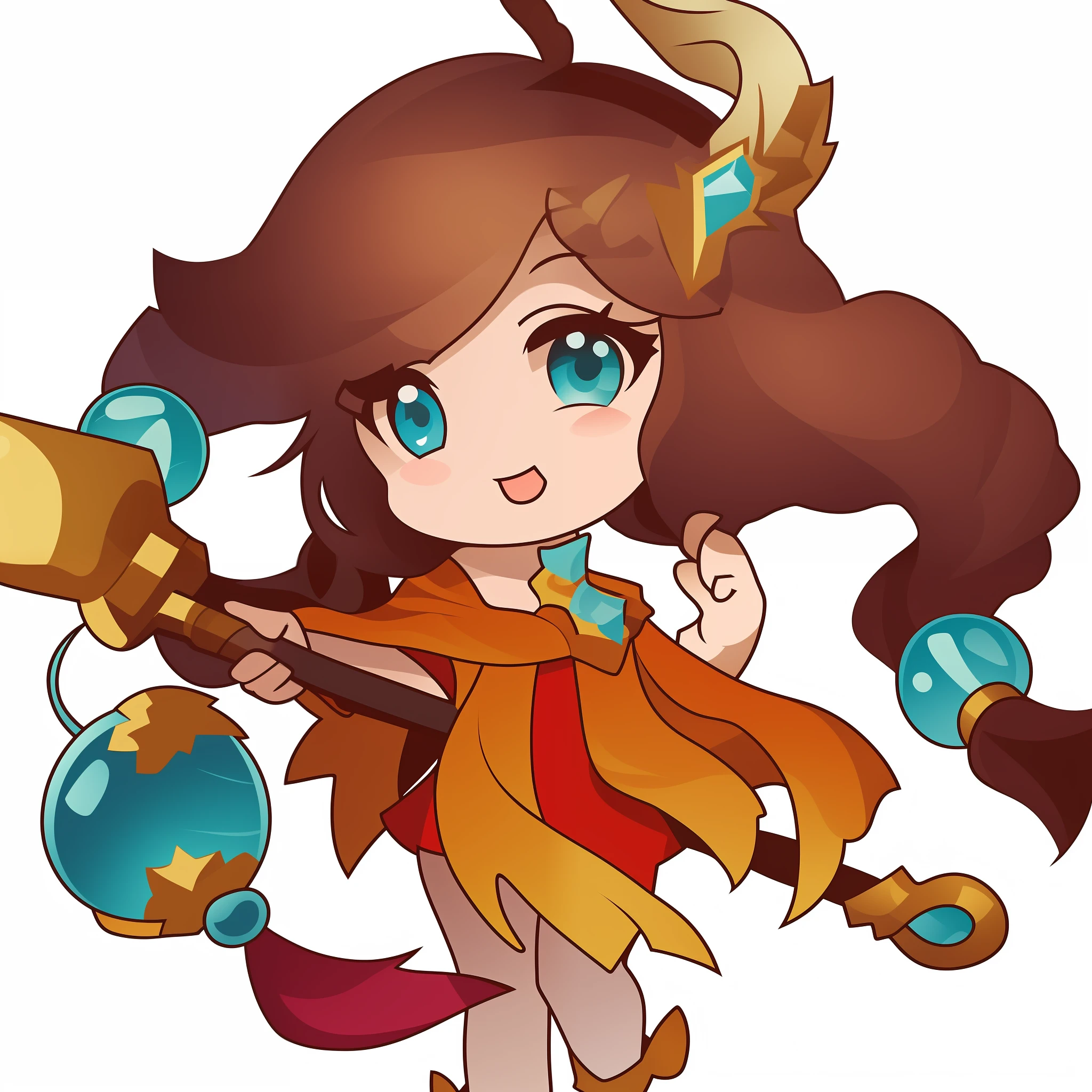 a cartoon image of a girl with a sword and a hat, black clothing,