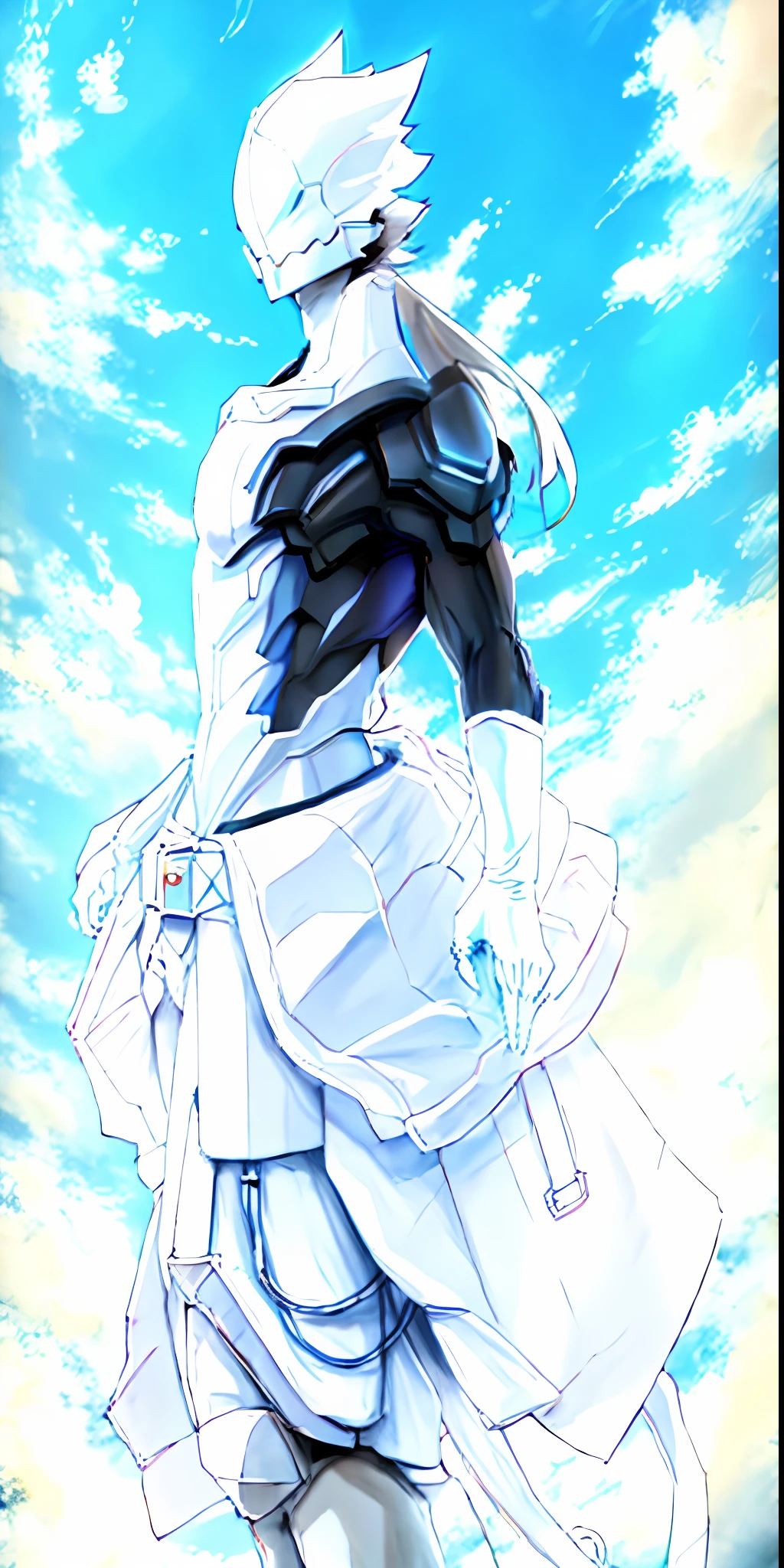 Anime character in a white outfit
