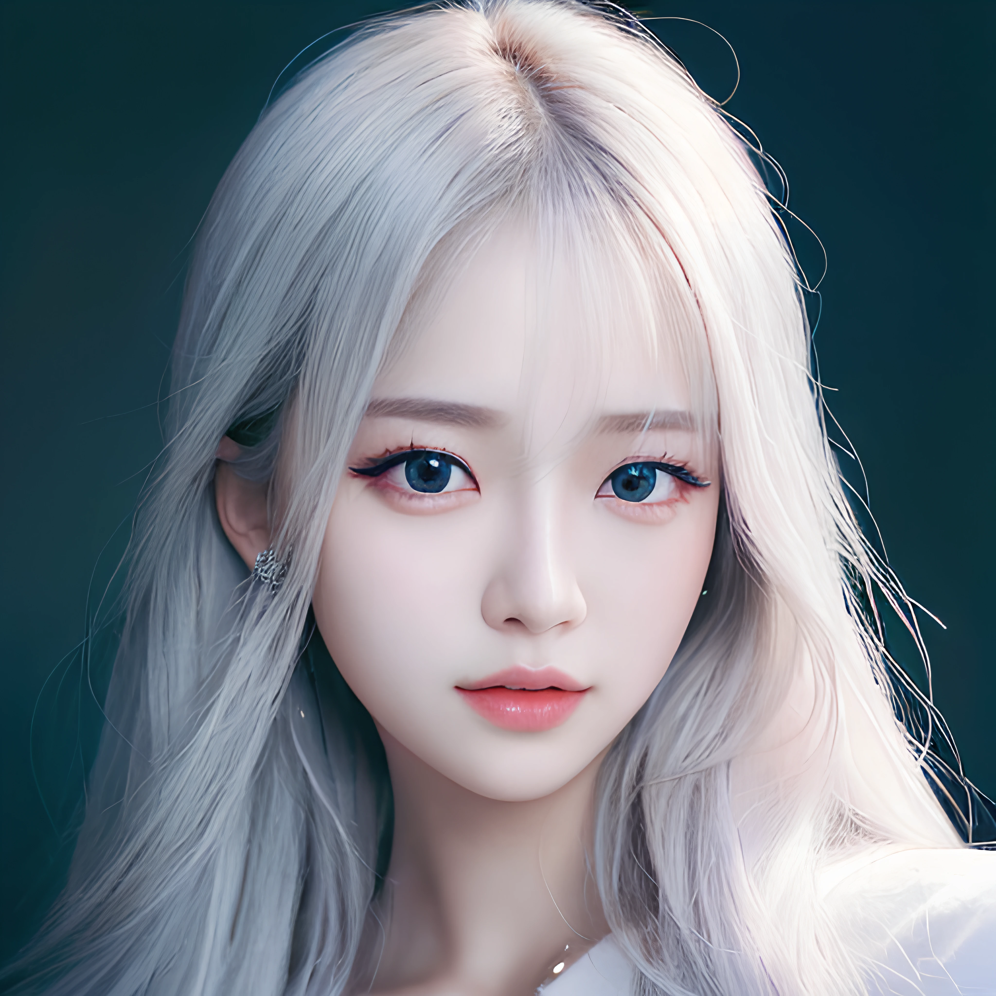 (8k, best quality, masterpiece:1.2), (realistic, photo-realistic:1.37), best quality, masterpiece, unity, an extremely delicate and beautiful, extremely detailed, Amazing, finely detail, masterpiece, best quality, official art, absurdres, incredibly absurdres, huge filesize, ultra-detailed, highres, extremely detailed, beautiful detailed girl, extremely detailed eyes and face, beautiful detailed eyes, light on face,white hair, Kpop idol,