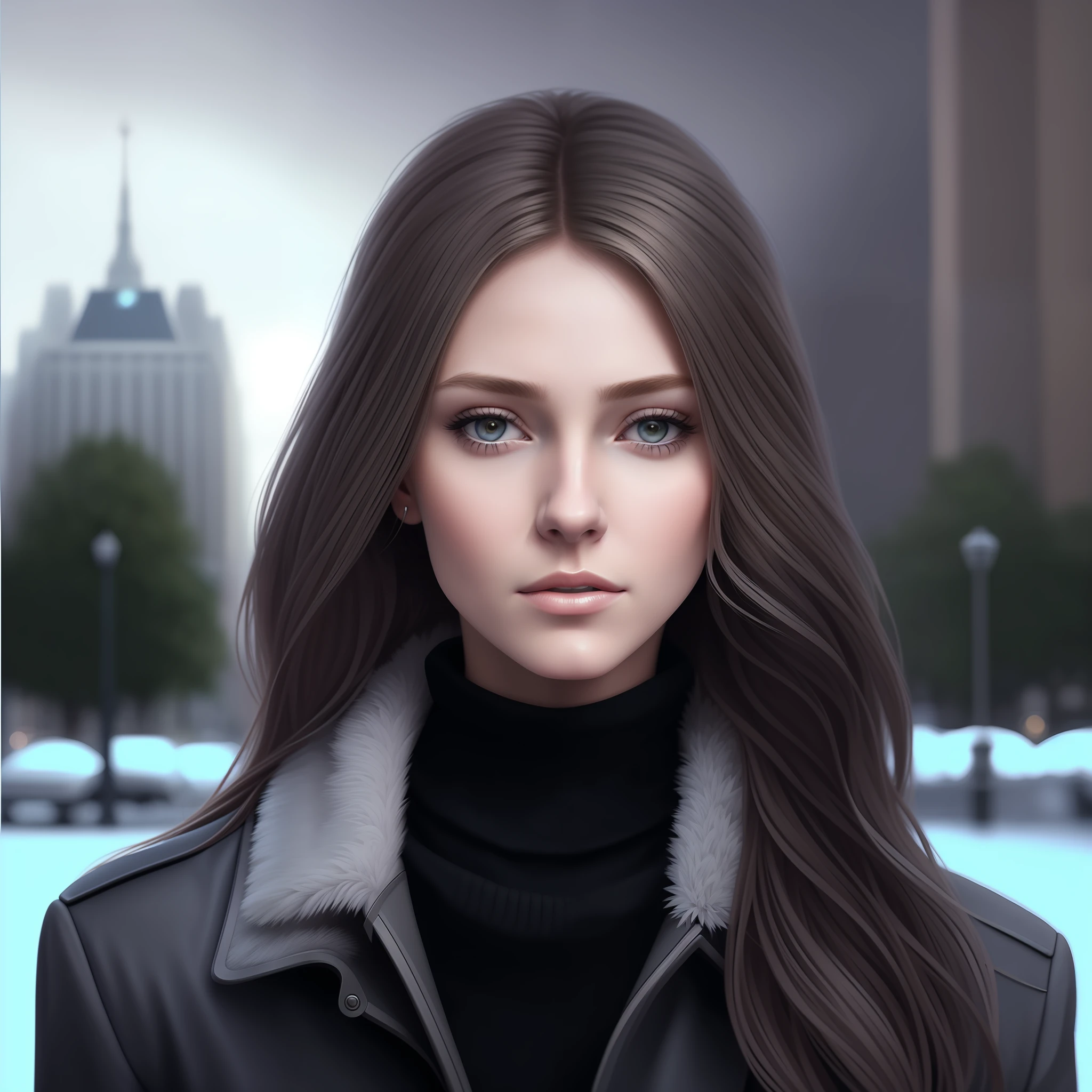 Russian woman with long blond hair and gray eyes wide sharp cheekbones in the city, realistic style, realistic female portrait, detailed character portrait, with digital art elegant, realistic digital illustration, detailed beautiful portrait, realistic portrait, character portrait, character portrait close-up, realism, realistic style, realistic digital photo, digital photo style, urban photography, girl on the background of Moscow, tall detailing, photorealism