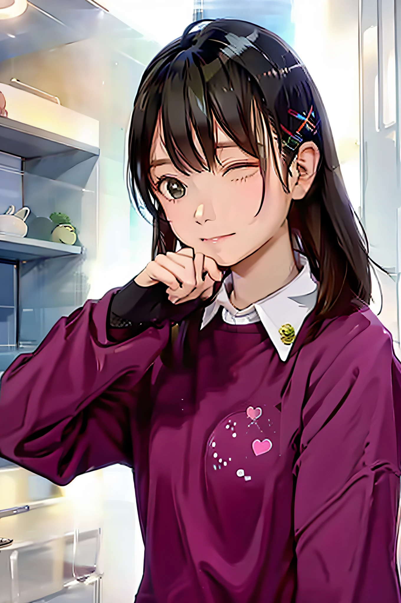 one girl,