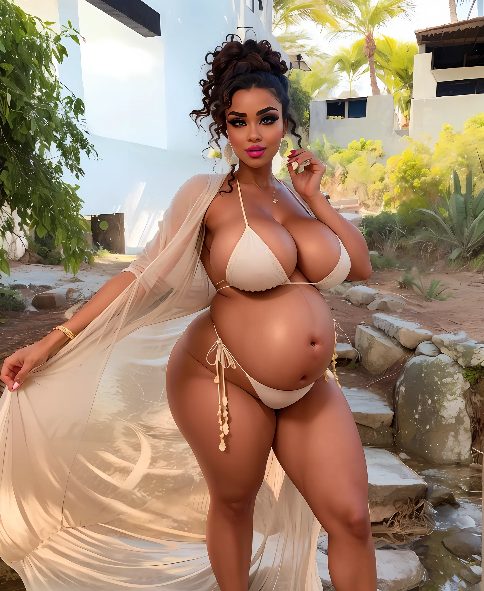 beautiful pregnant woman, beautiful busty woman, amazing stunningly beautiful, most beautiful women ever, enormous natural breasts, voluptuous, deep cleavage, beautiful busty model, sexy, enormous massive huge big boobs, gorgeous face, bright big eyes, sexy makeup, wavy hair, enormous round pregnant belly, massive huge pregnant belly, huge pregnant belly, enormous pregnant belly