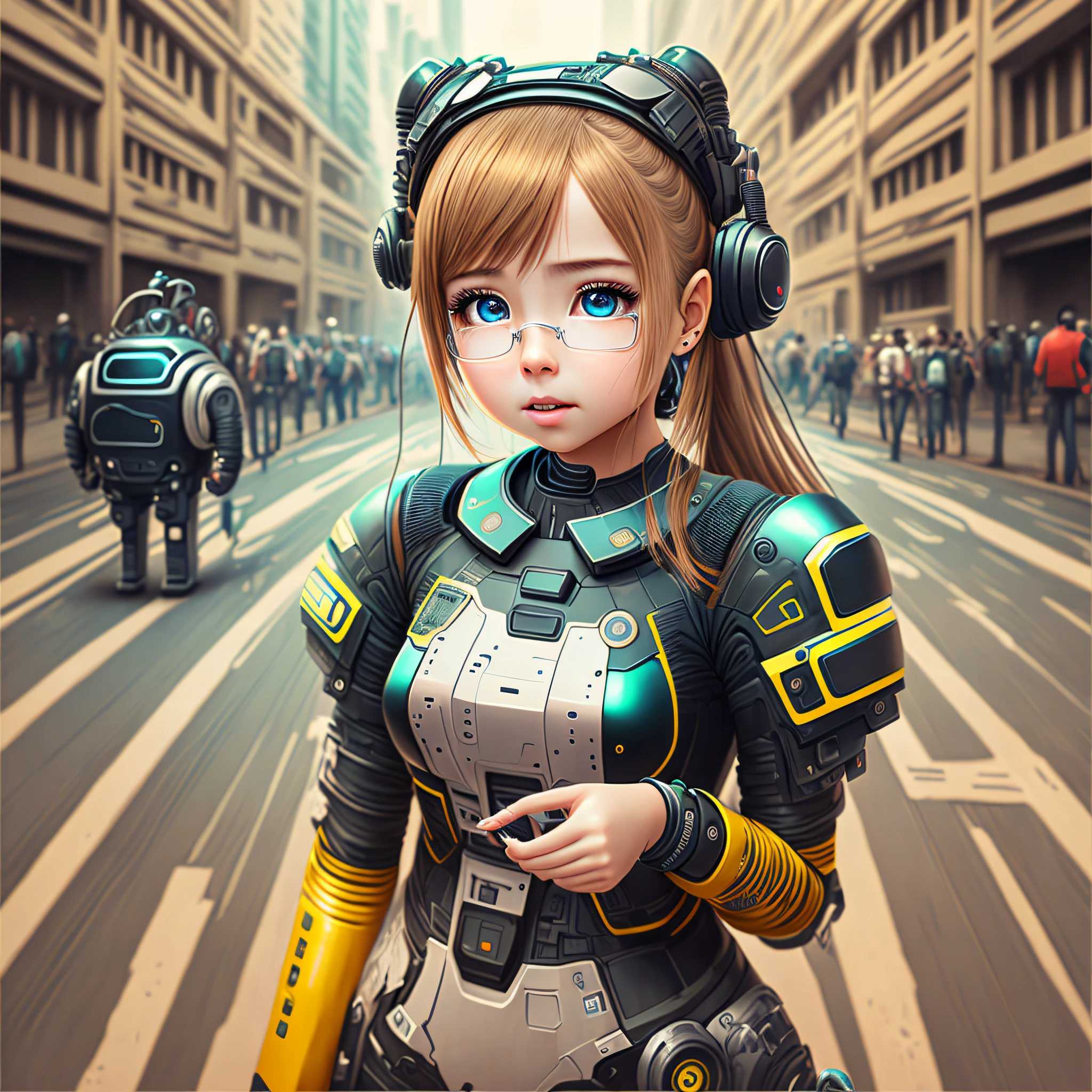 android girl explaining something --auto --s2