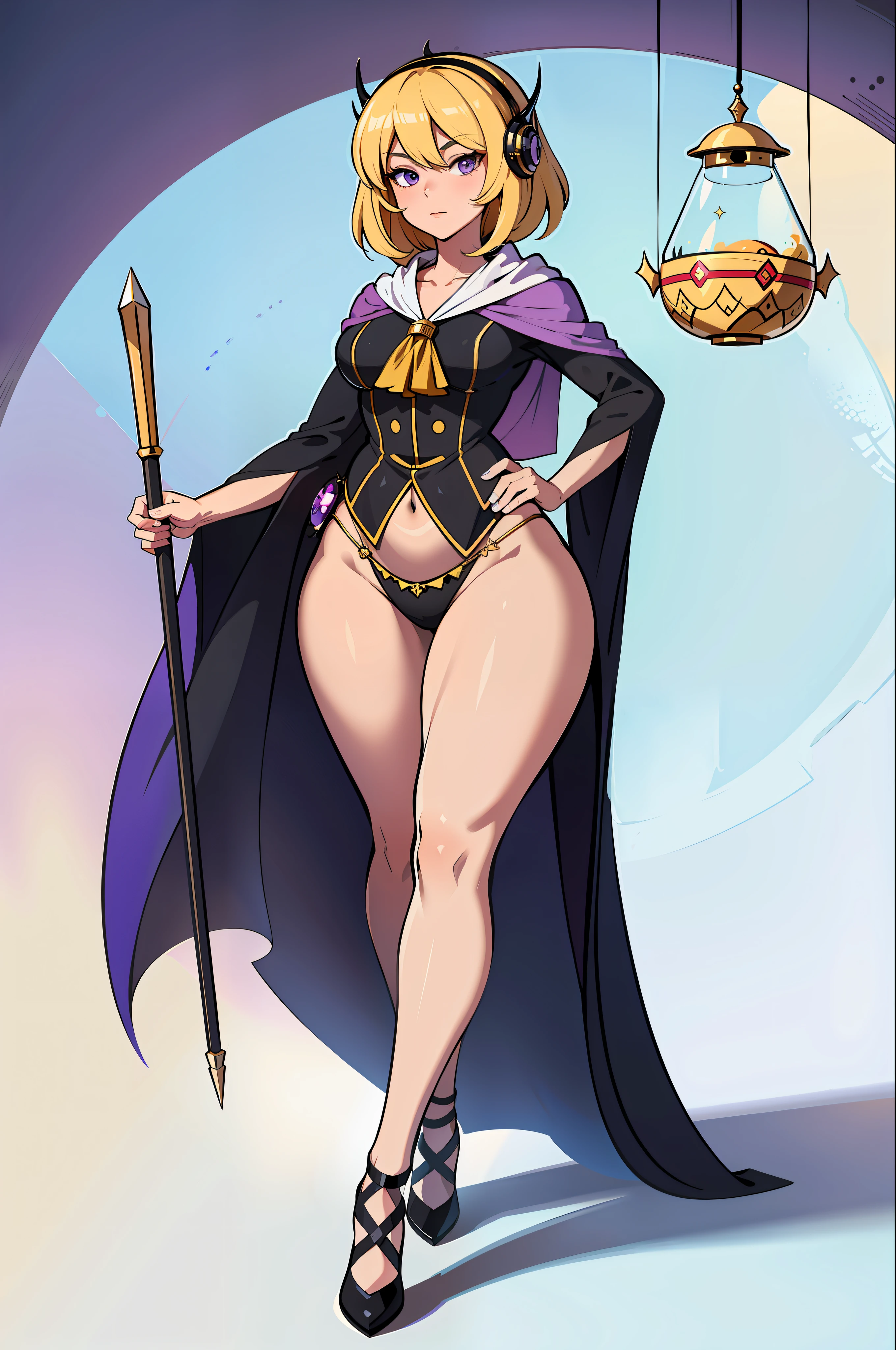 (masterpiece, best_quality, ultra-detailed, immaculate:1.3), epic, illustration, welcoming, depth of field, 2girls, ((bee:0.6) (beetle:0.6) miko:1.3), (in a  wizard's laboratory:1.3), (full body:1.4), , purple eyes, pose, [:outlandish, revealing costume design:0.2], top-down bottom-up,shawl, narrow waist, tall, y slim hourglass figure,skindentation, (uniform:1.2),