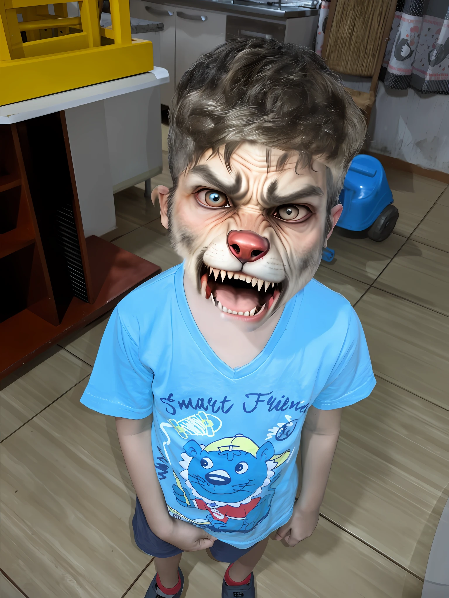 Turn this face into a werewolf