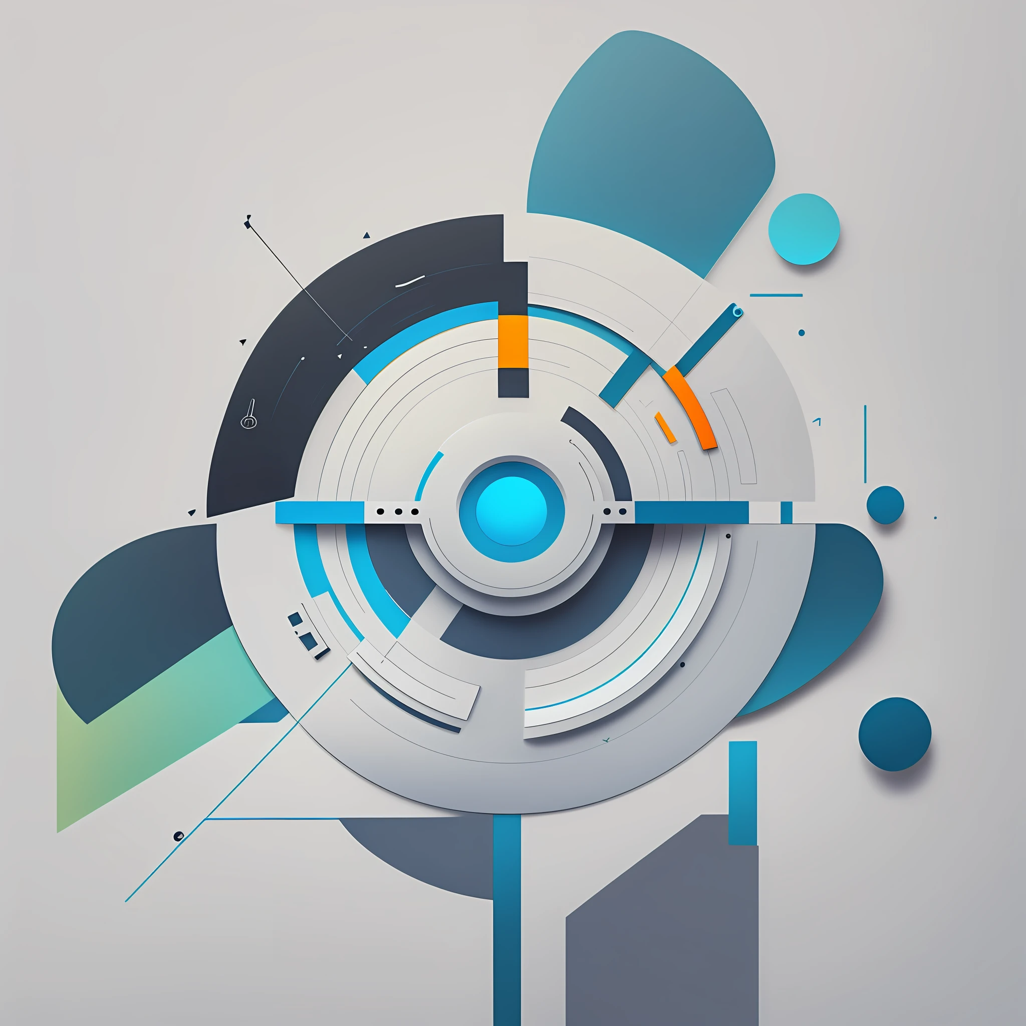 Imagine a simple but impactful logo that conveys the essence of Artificial Intelligence. Use minimalist graphics, such as lines or stylized icons, that represent technology and innovation. Choose a modern and harmonious color palette, with shades that express confidence and knowledge. Opt for a clean, readable font, conveying a contemporary feel. Create a balanced and symmetrical composition, keeping the logo easy to recognize and reproduce in different sizes. Remember to keep simplicity as a focus, conveying the message in a clear and impactful way. --auto --s2