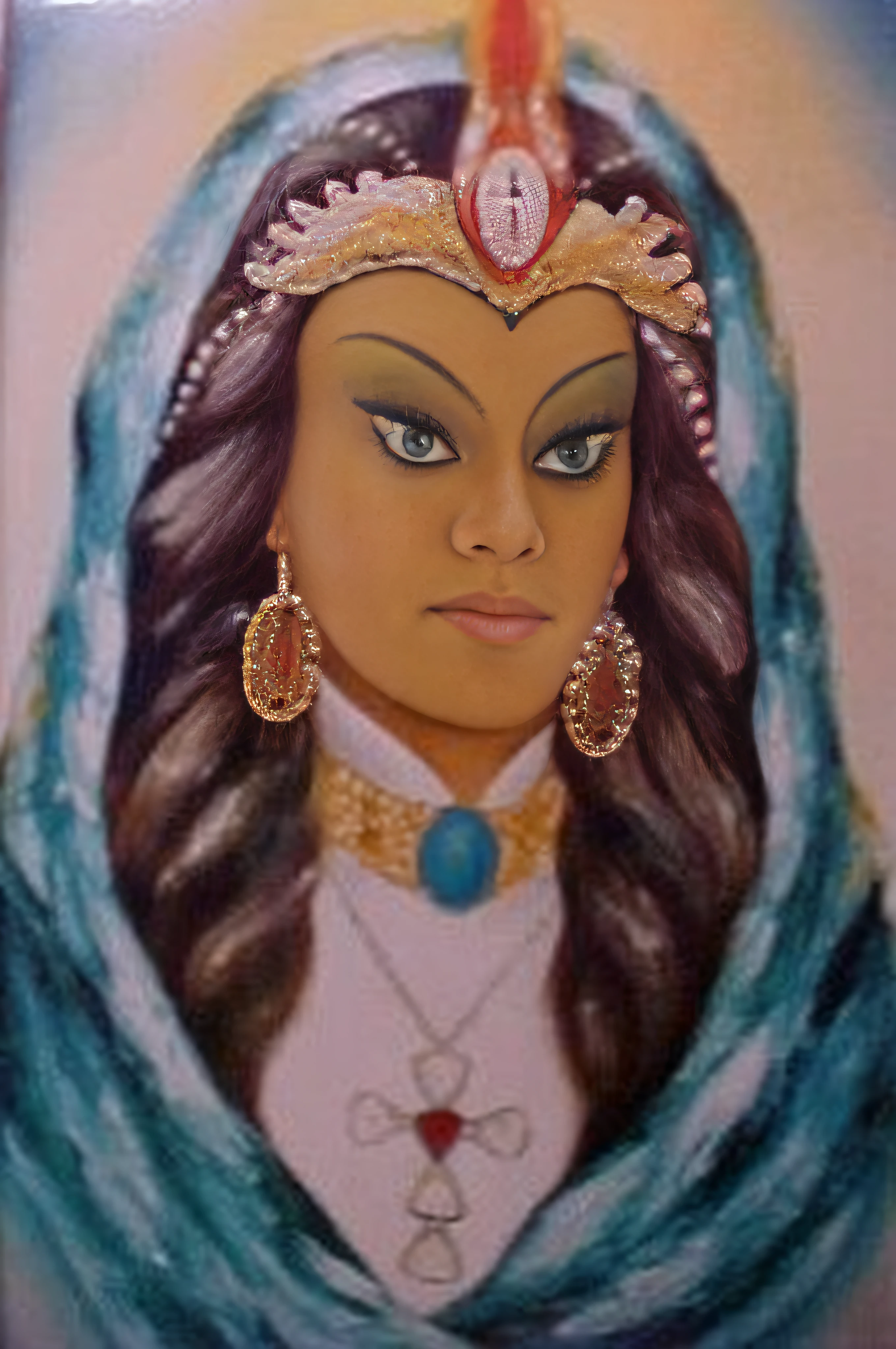 woman with black eyelashes