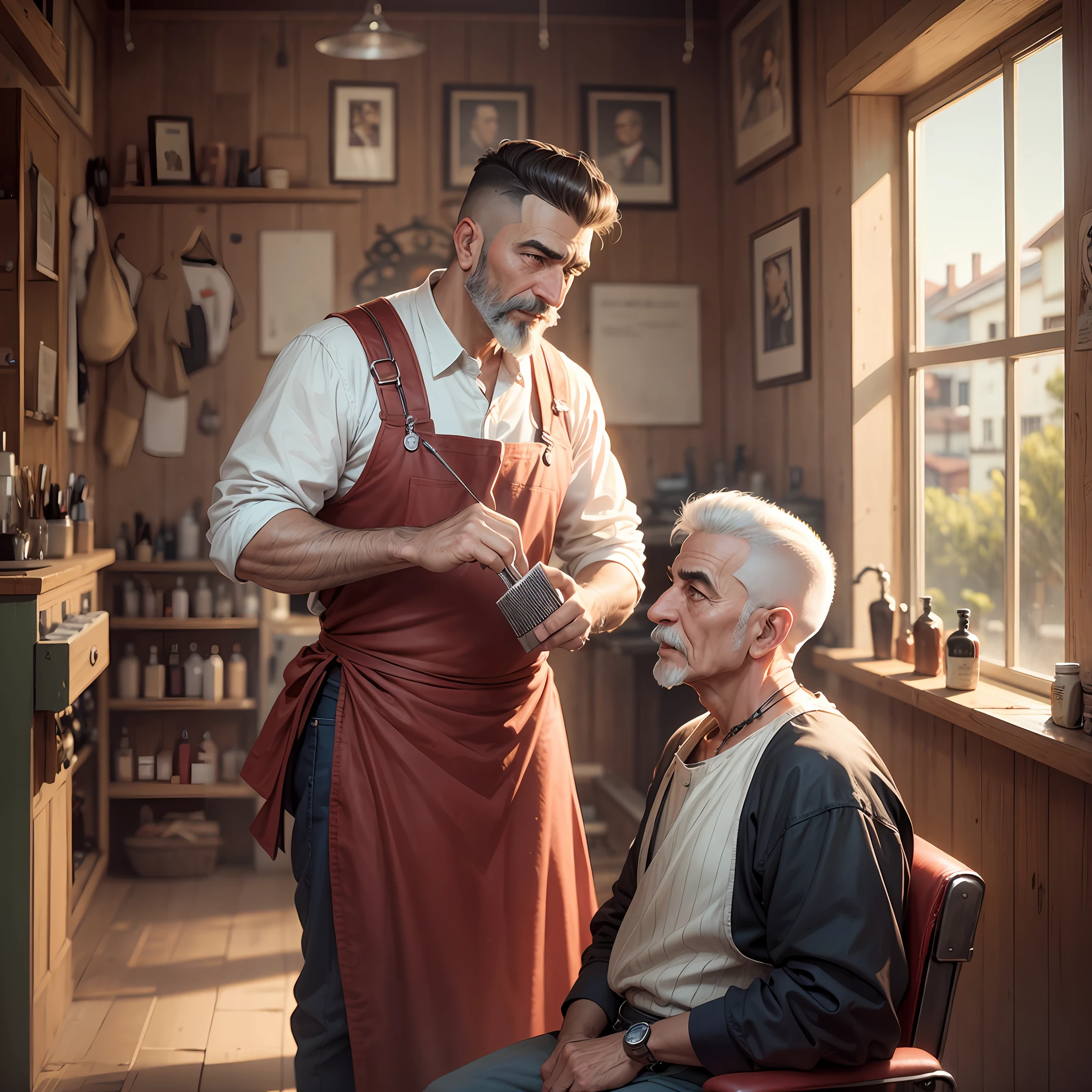 An old barber talking --auto --s2